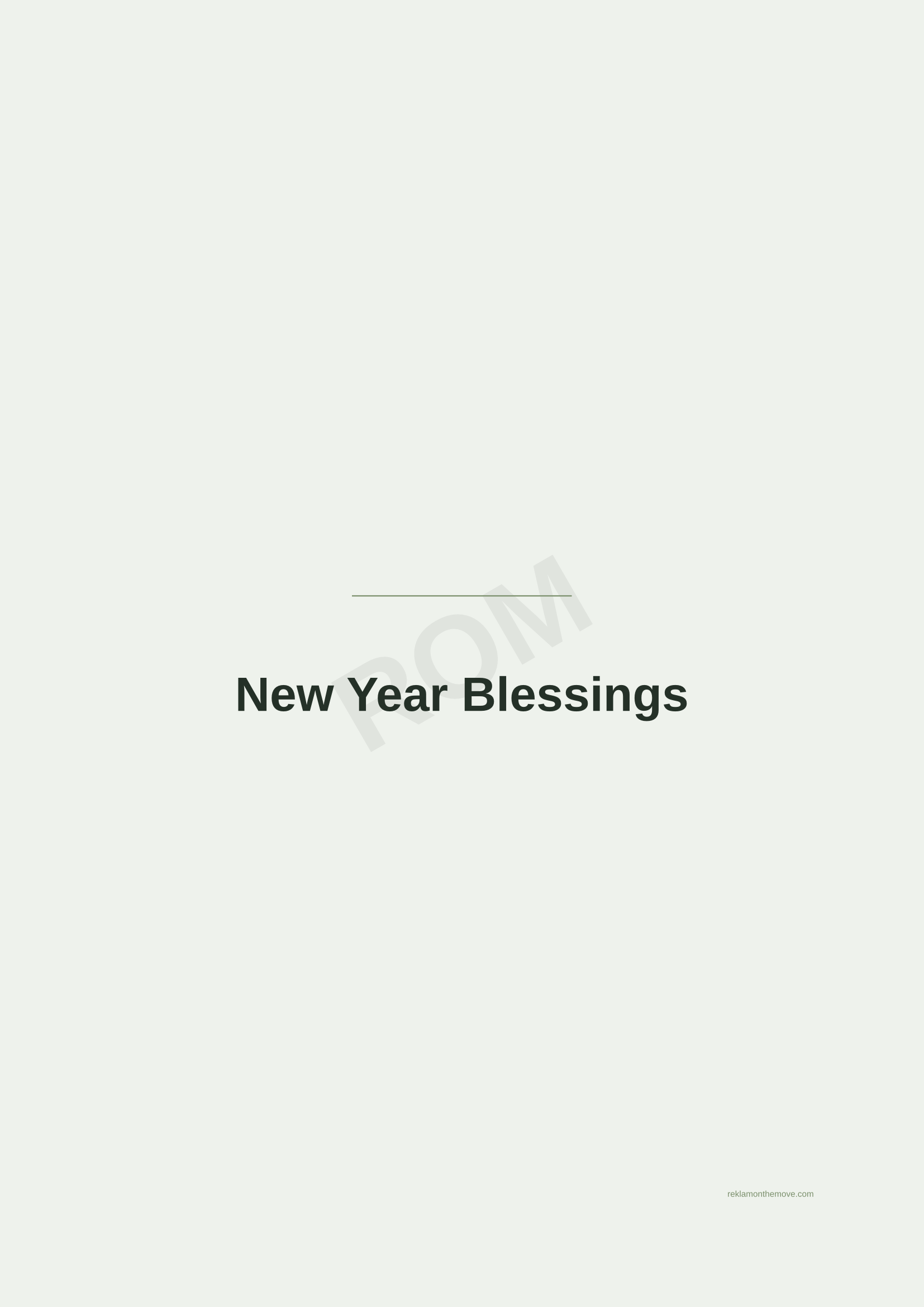 New Year Blessings · Adaçayı — ROM dijital ürün önizlemesi (filigranlı)