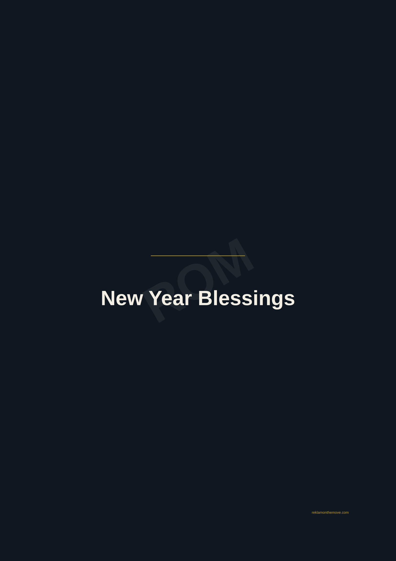 New Year Blessings · Gece — ROM dijital ürün önizlemesi (filigranlı)