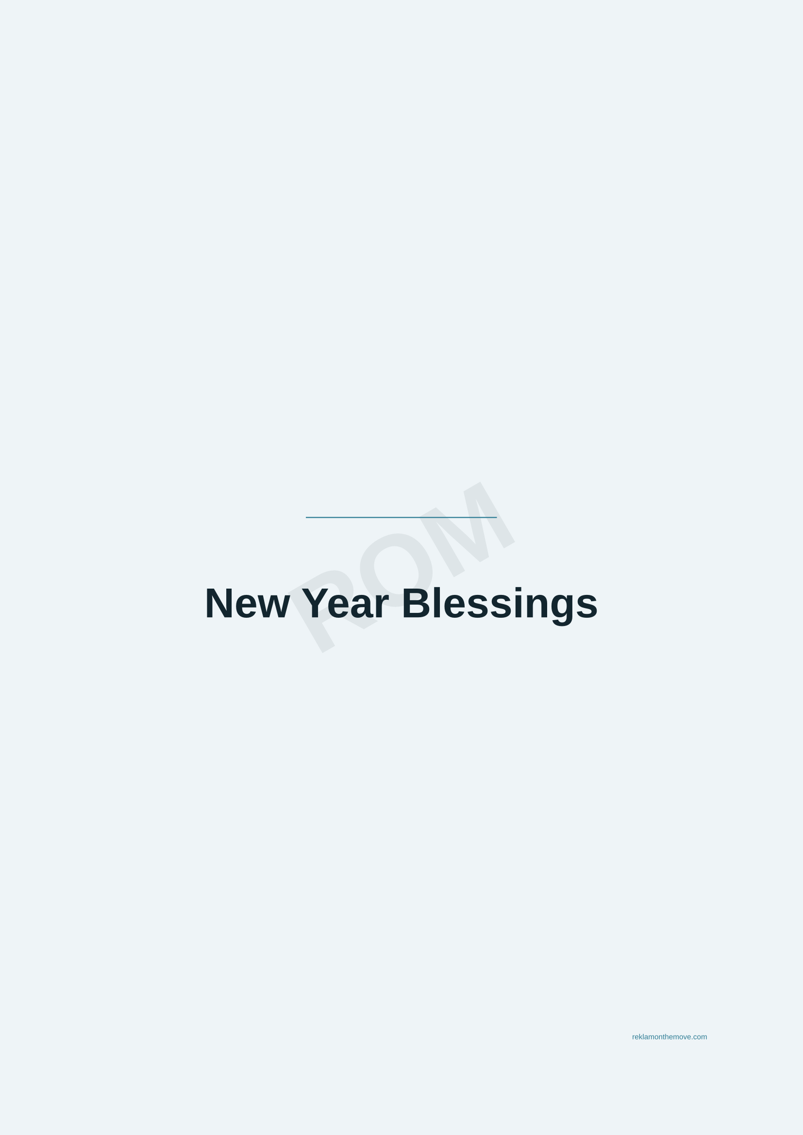New Year Blessings · Okyanus — ROM dijital ürün önizlemesi (filigranlı)