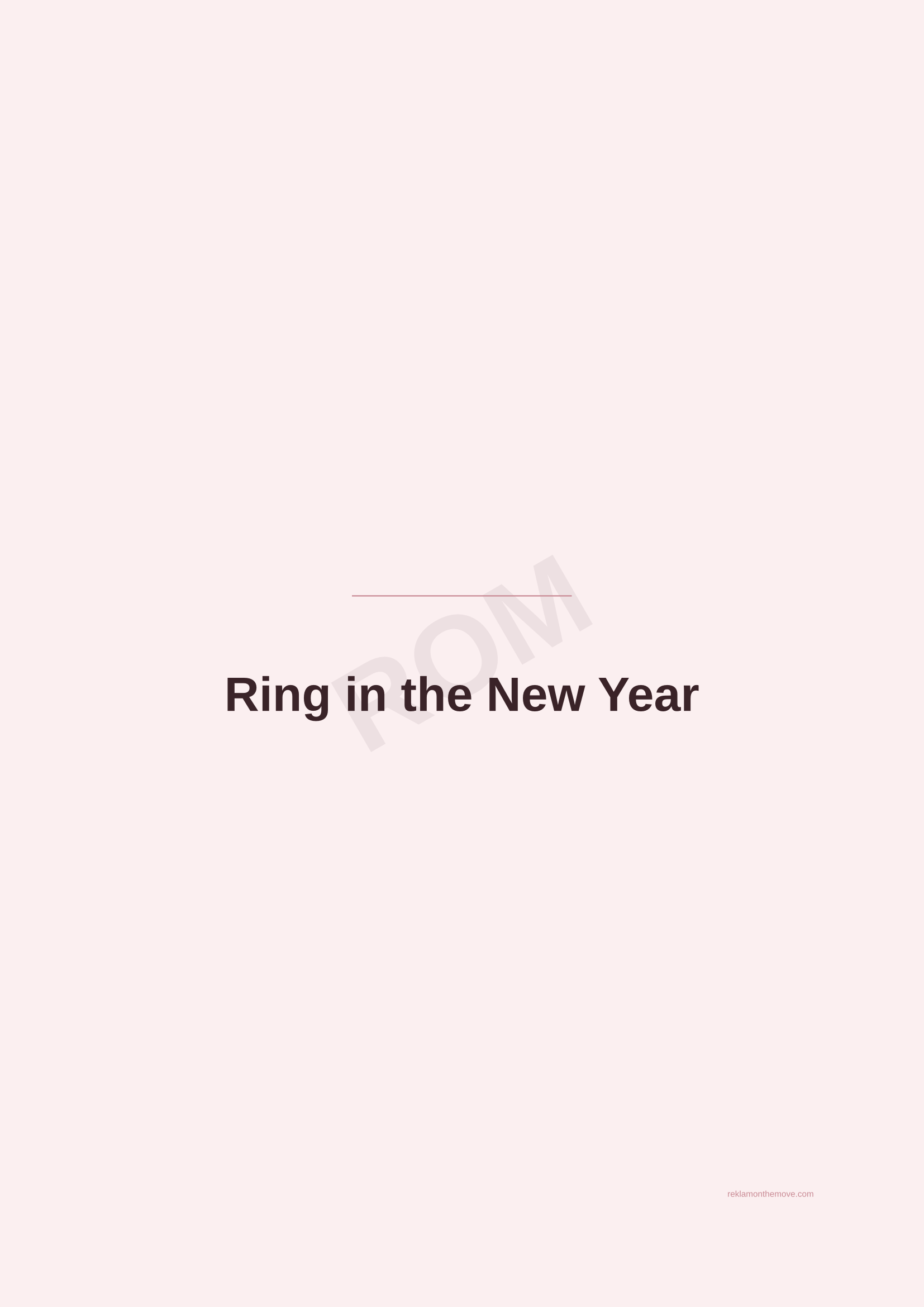 Ring in the New Year · Gül — ROM dijital ürün önizlemesi (filigranlı)