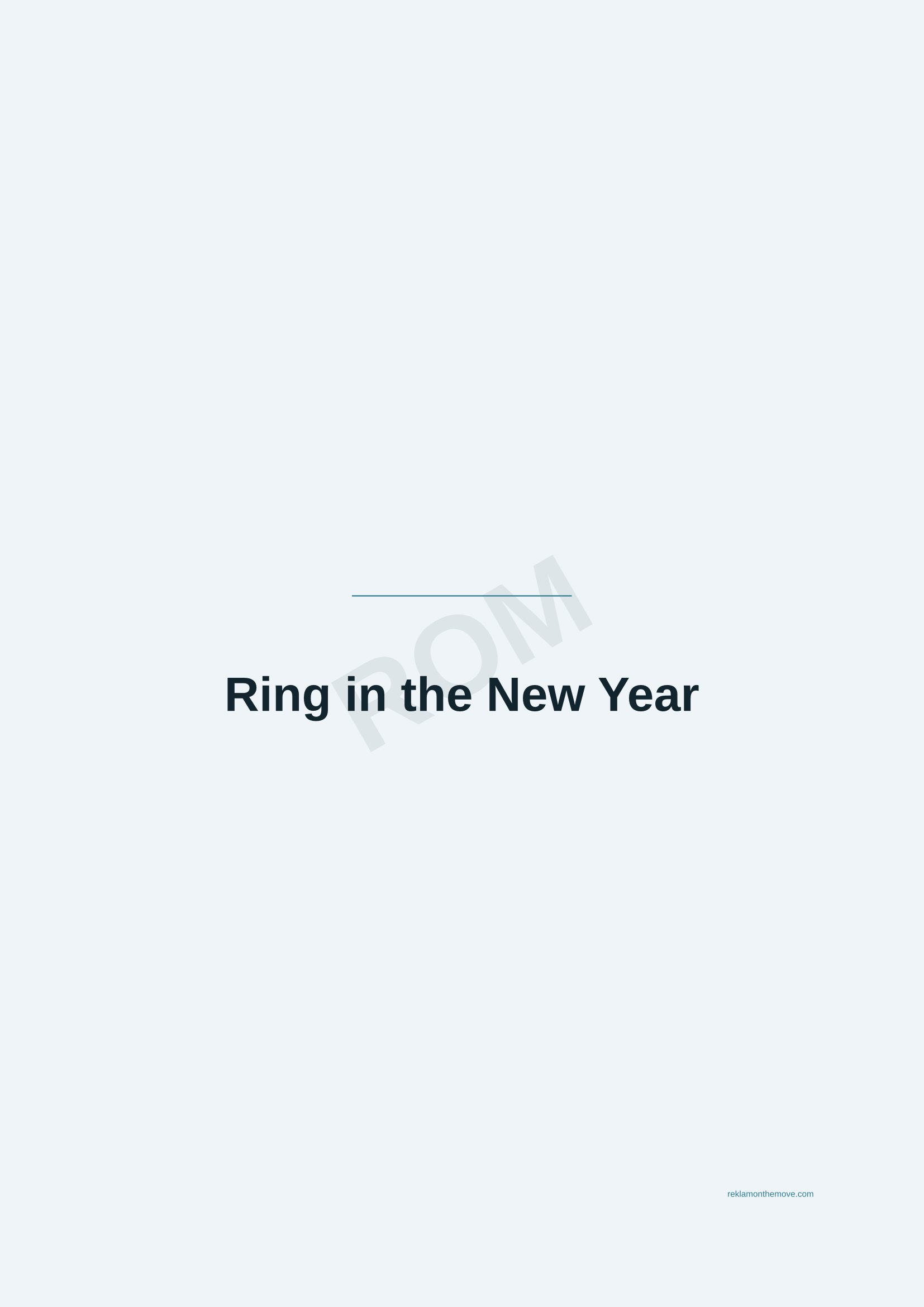 Ring in the New Year · Okyanus — ROM dijital ürün önizlemesi (filigranlı)