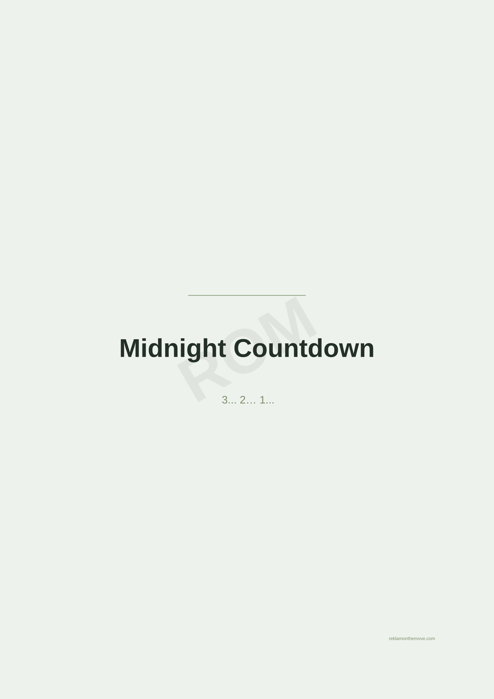 Midnight Countdown · Adaçayı — ROM dijital ürün önizlemesi (filigranlı)