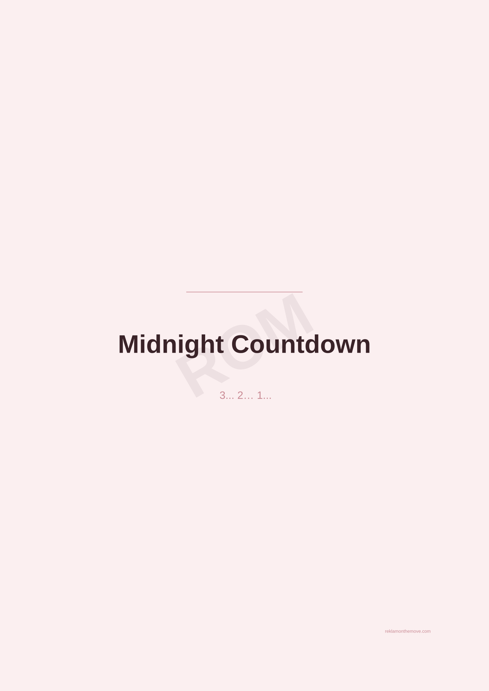Midnight Countdown · Gül — ROM dijital ürün önizlemesi (filigranlı)