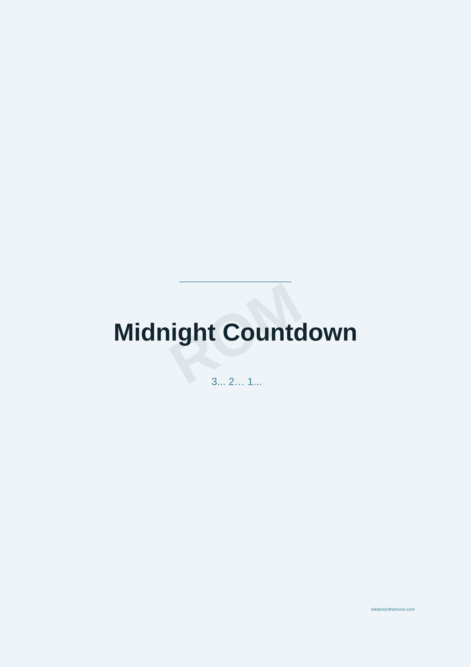 Midnight Countdown · Okyanus — ROM dijital ürün önizlemesi (filigranlı)