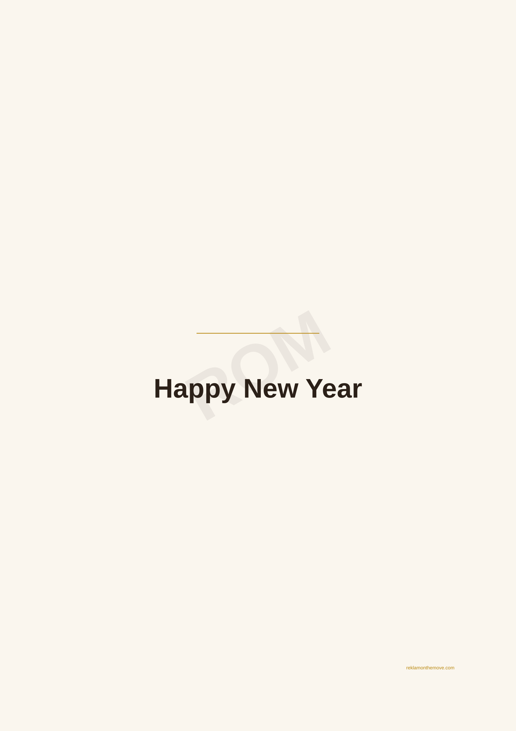 Happy New Year · Espresso — ROM dijital ürün önizlemesi (filigranlı)