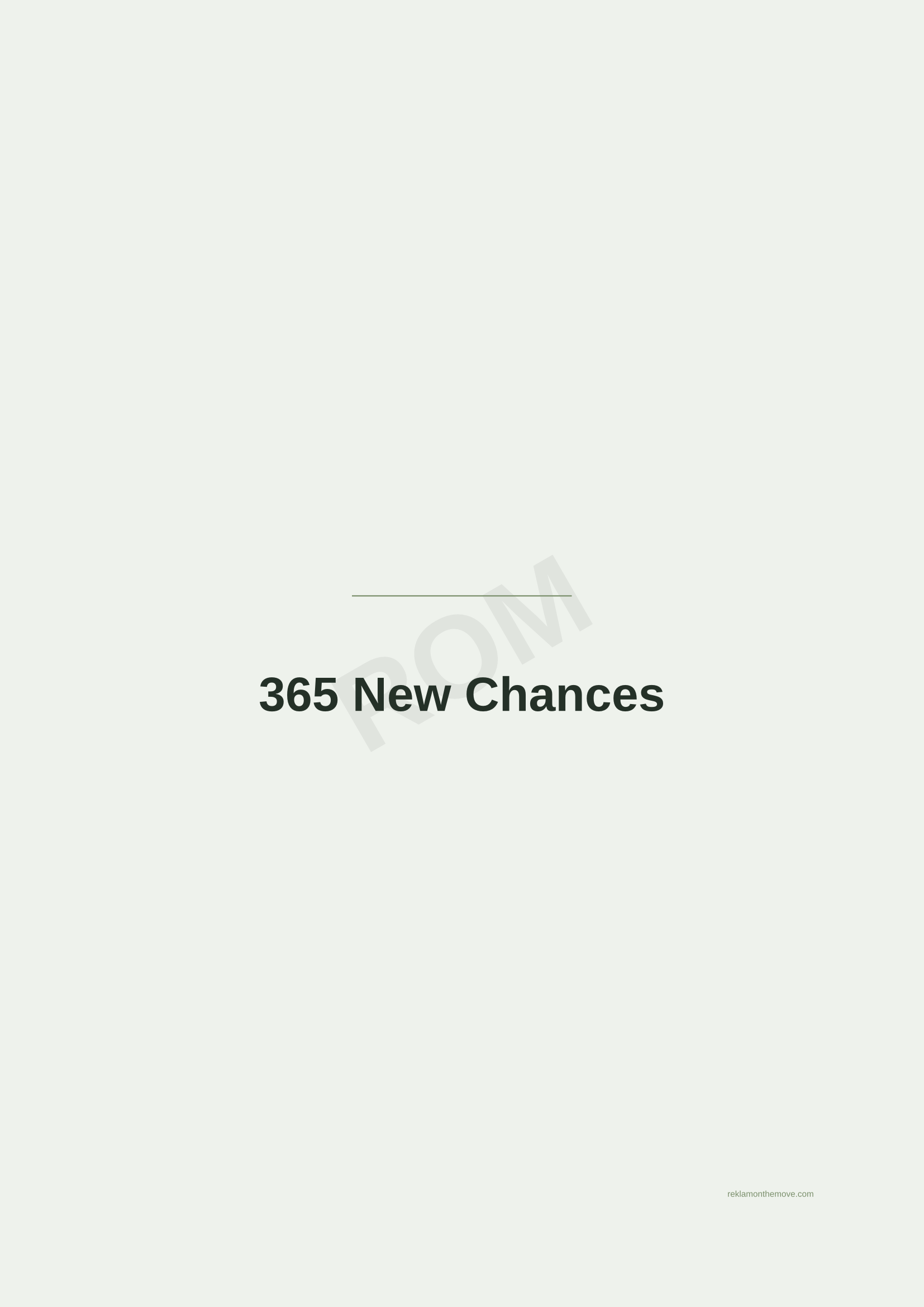 365 New Chances · Adaçayı — ROM dijital ürün önizlemesi (filigranlı)