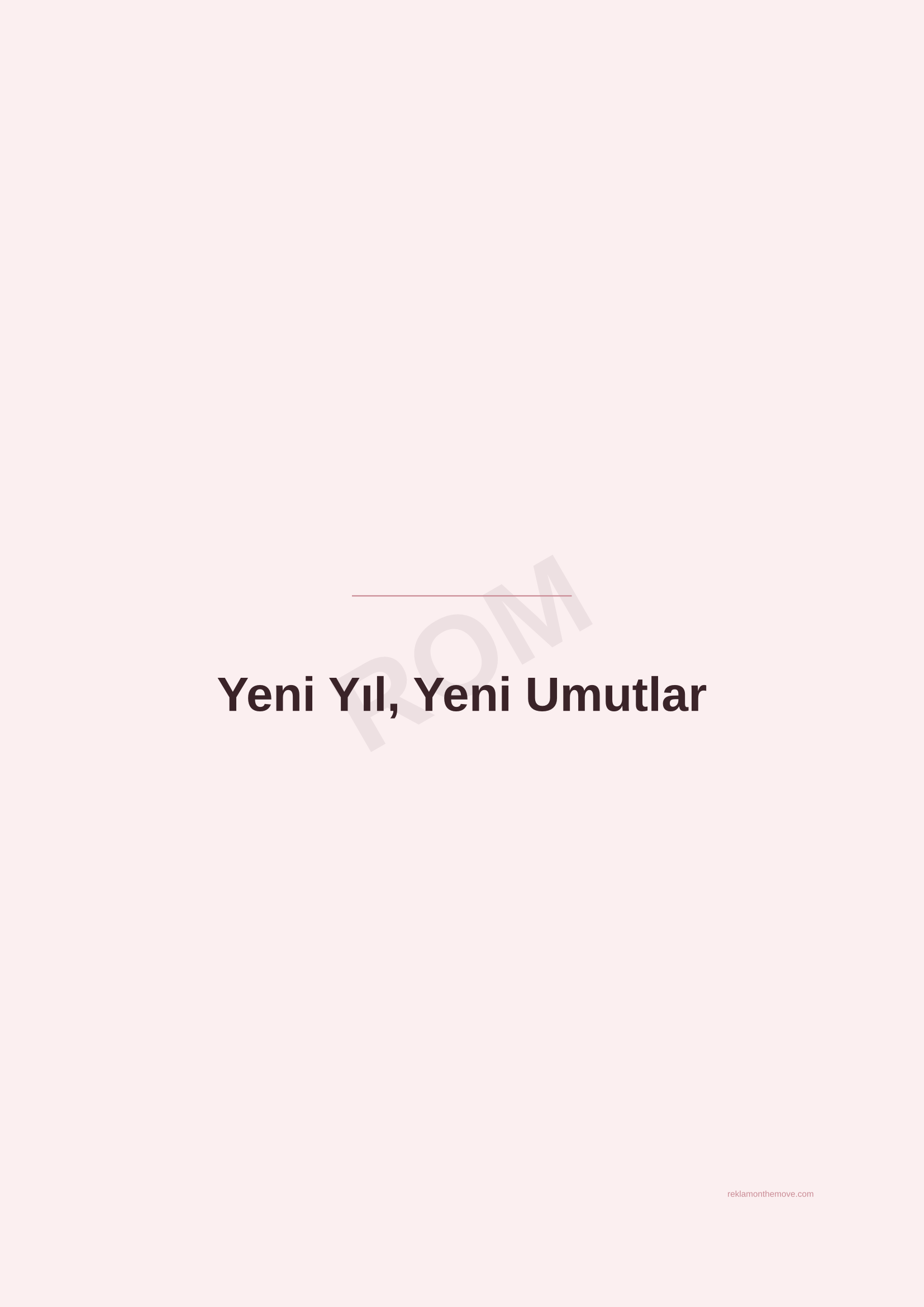Yeni Yıl, Yeni Umutlar · Gül — ROM dijital ürün önizlemesi (filigranlı)
