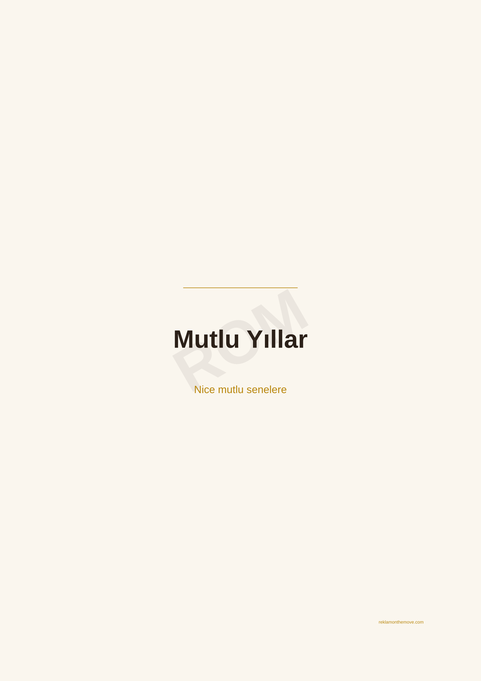 Mutlu Yıllar · Espresso — ROM dijital ürün önizlemesi (filigranlı)