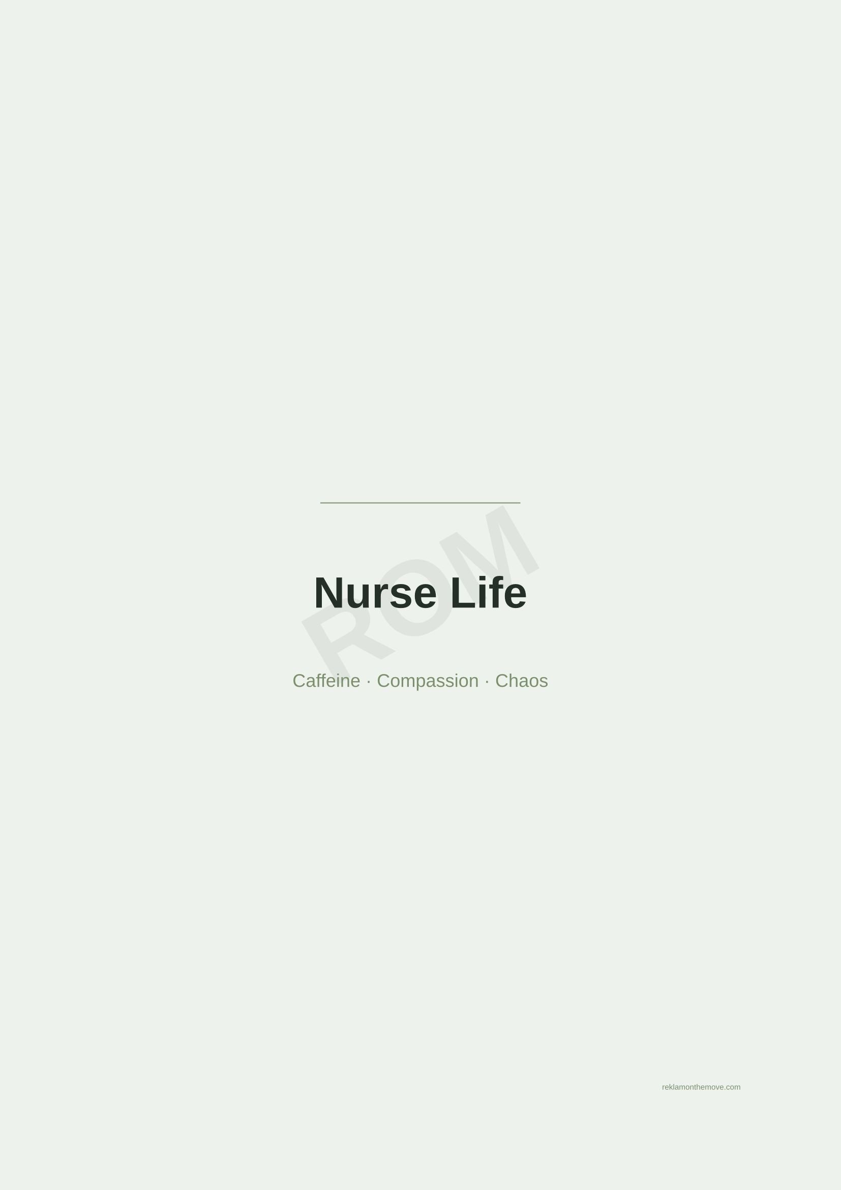 Nurse Life · Adaçayı — ROM dijital ürün önizlemesi (filigranlı)