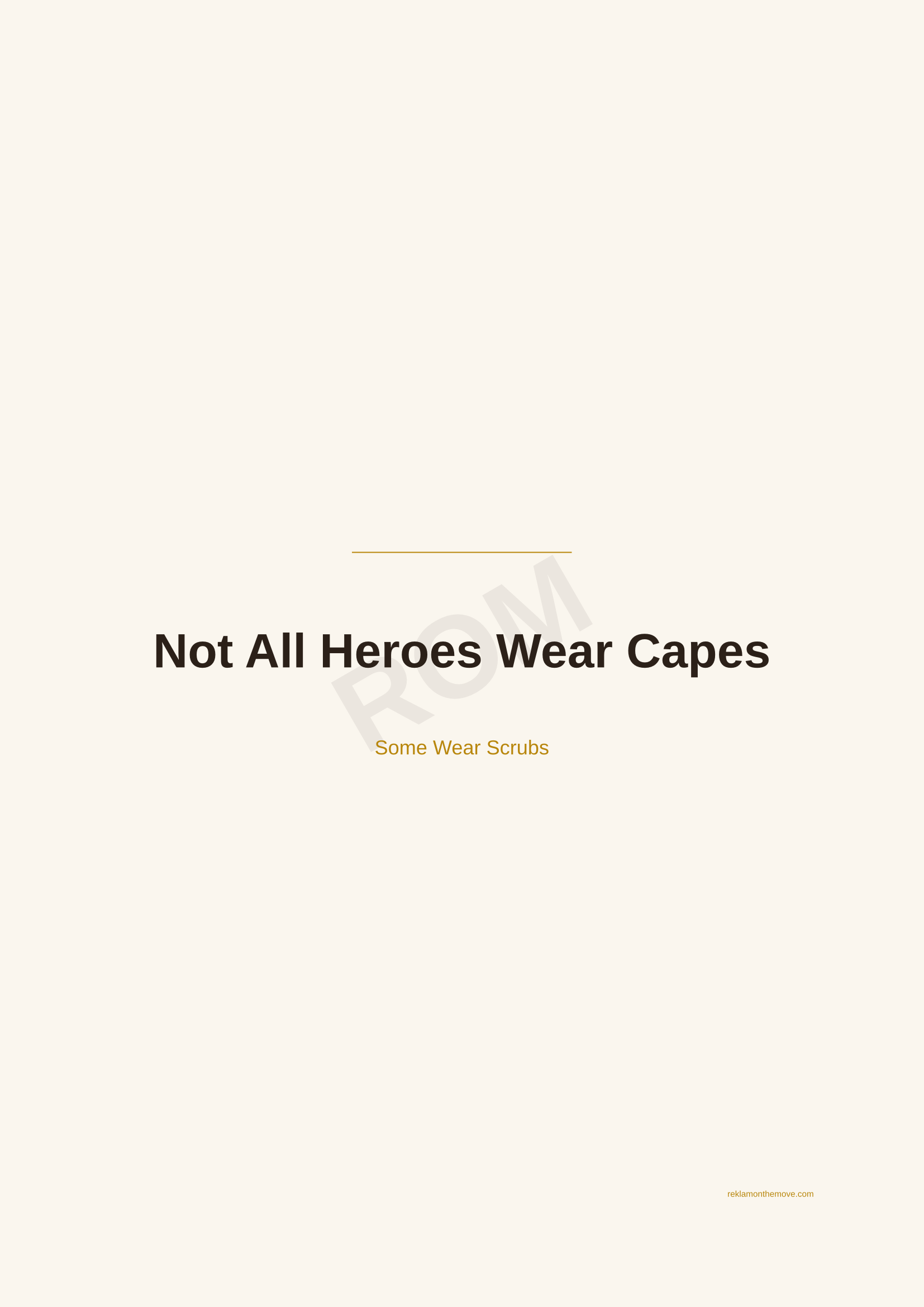 Not All Heroes Wear Capes · Espresso — ROM dijital ürün önizlemesi (filigranlı)