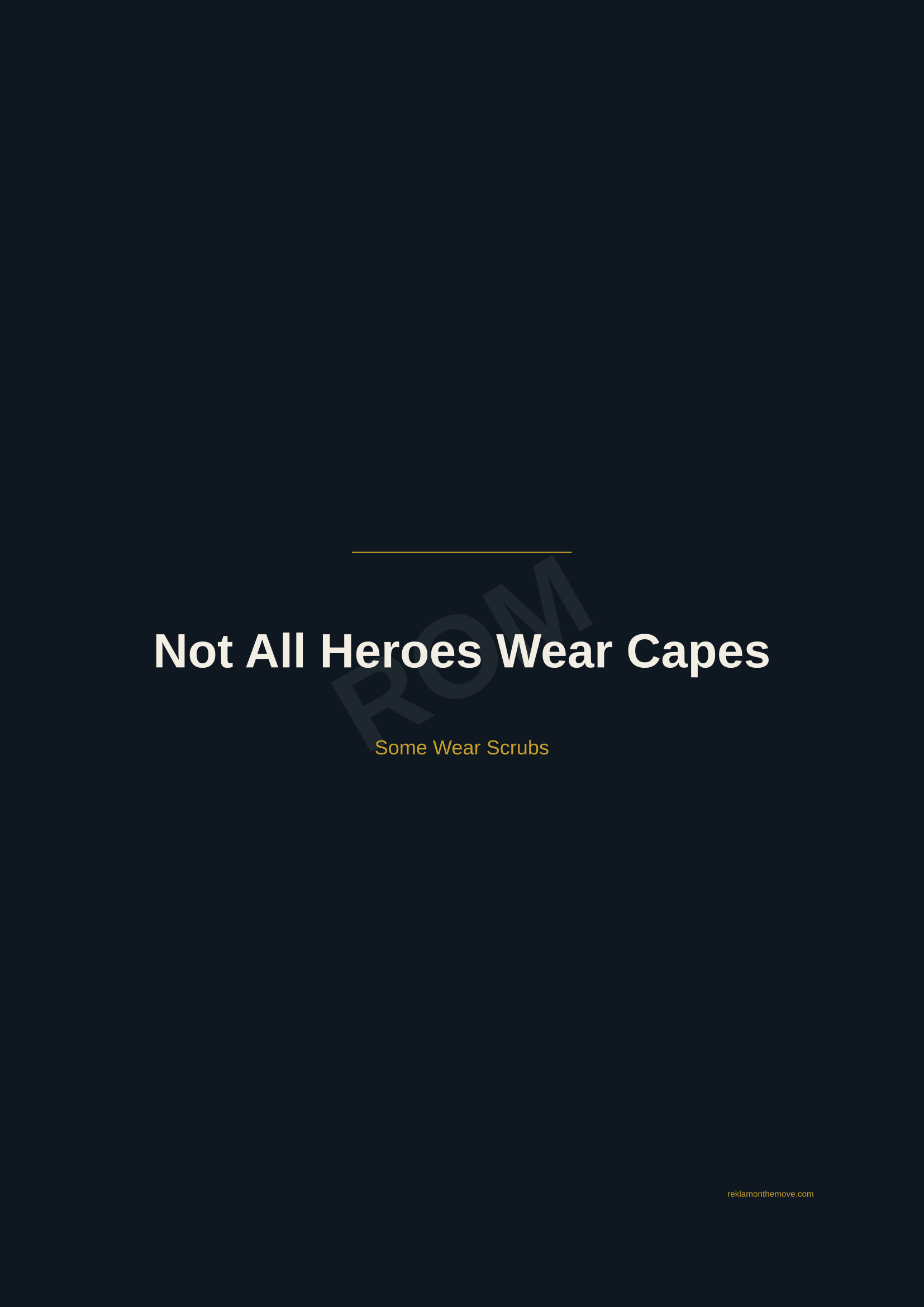 Not All Heroes Wear Capes · Gece — ROM dijital ürün önizlemesi (filigranlı)