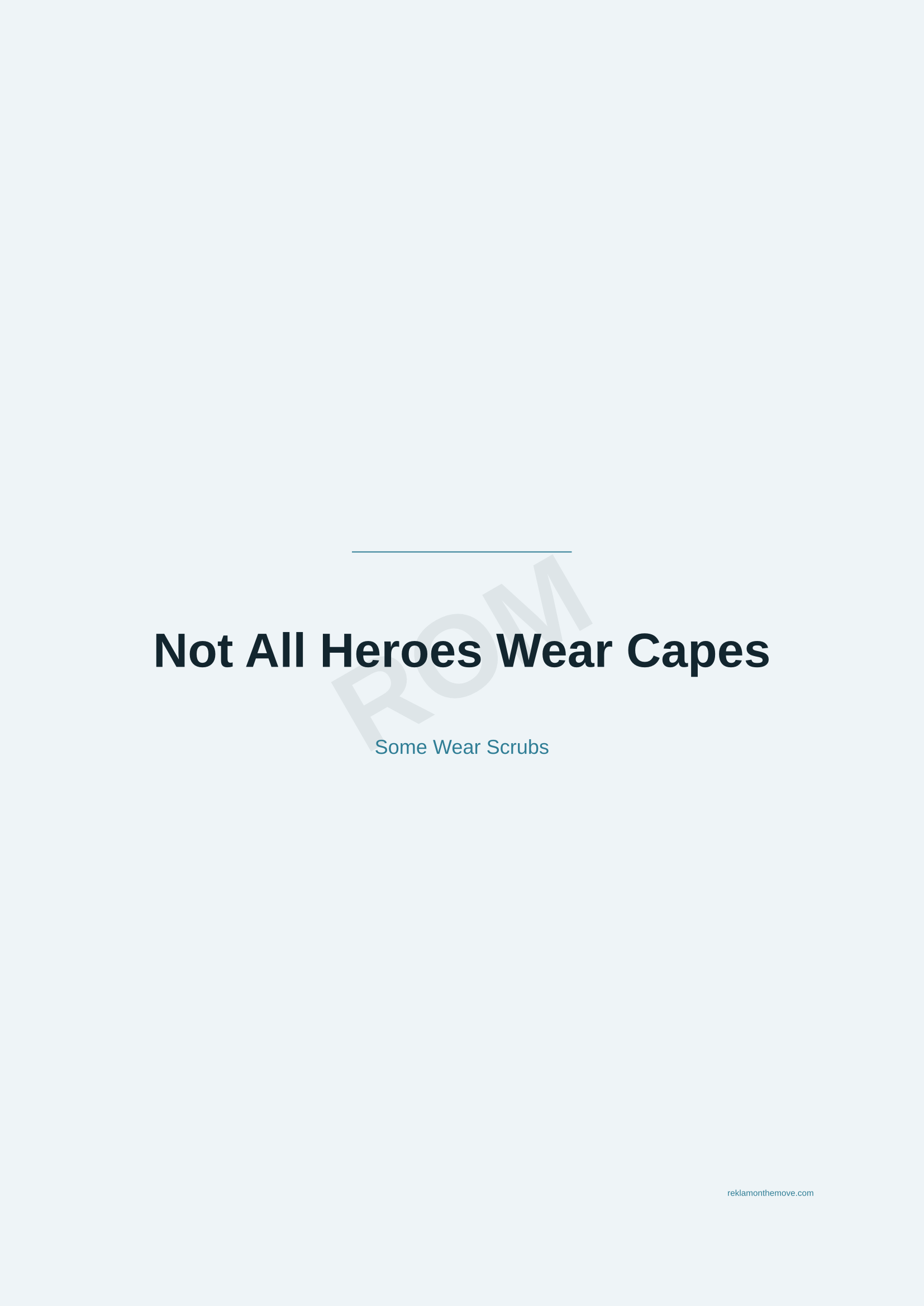 Not All Heroes Wear Capes · Okyanus — ROM dijital ürün önizlemesi (filigranlı)