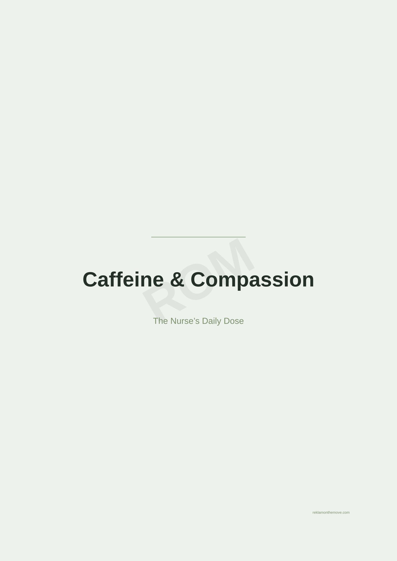 Caffeine & Compassion · Adaçayı — ROM dijital ürün önizlemesi (filigranlı)