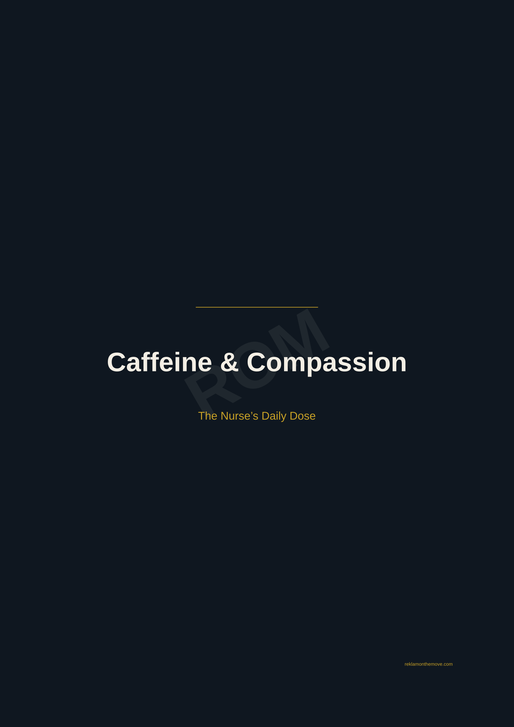 Caffeine & Compassion · Gece — ROM dijital ürün önizlemesi (filigranlı)