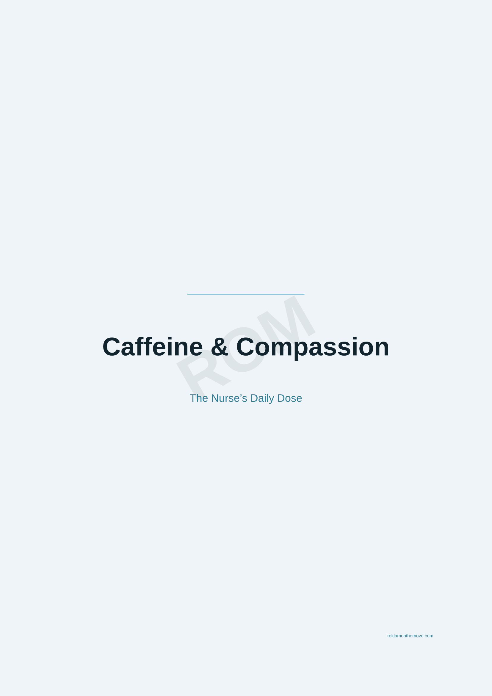 Caffeine & Compassion · Okyanus — ROM dijital ürün önizlemesi (filigranlı)