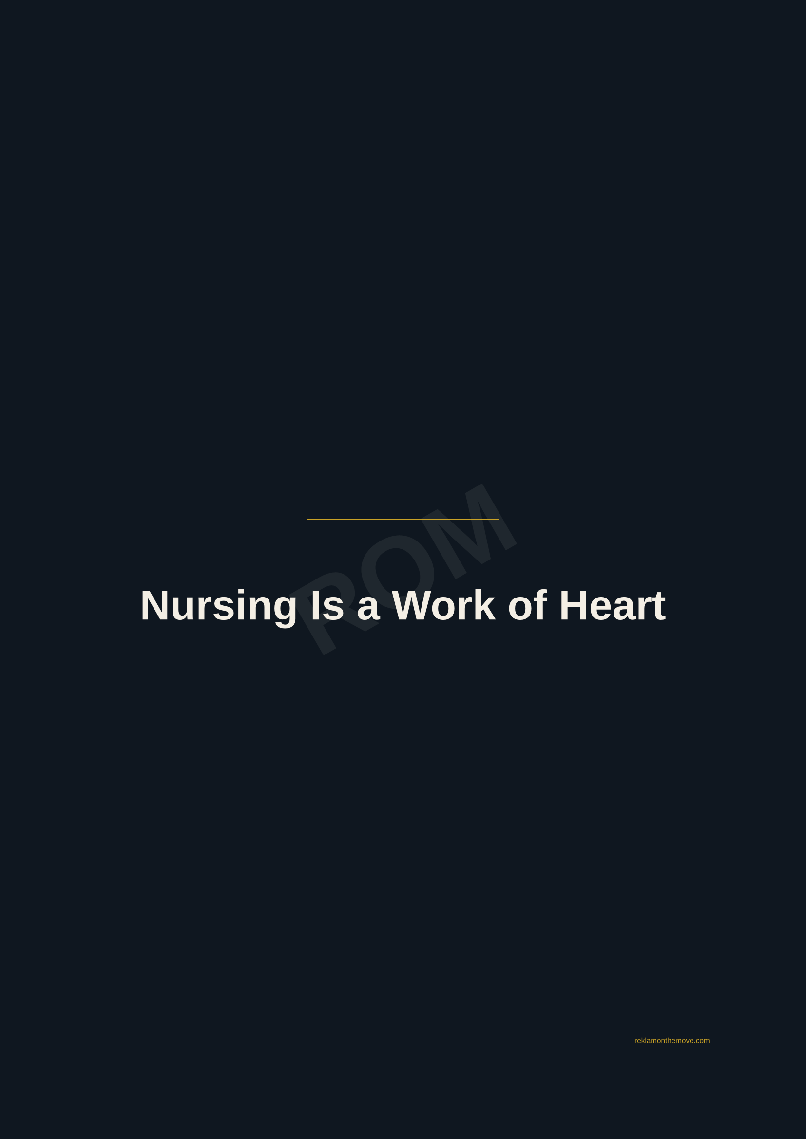 Nursing Is a Work of Heart · Gece — ROM dijital ürün önizlemesi (filigranlı)
