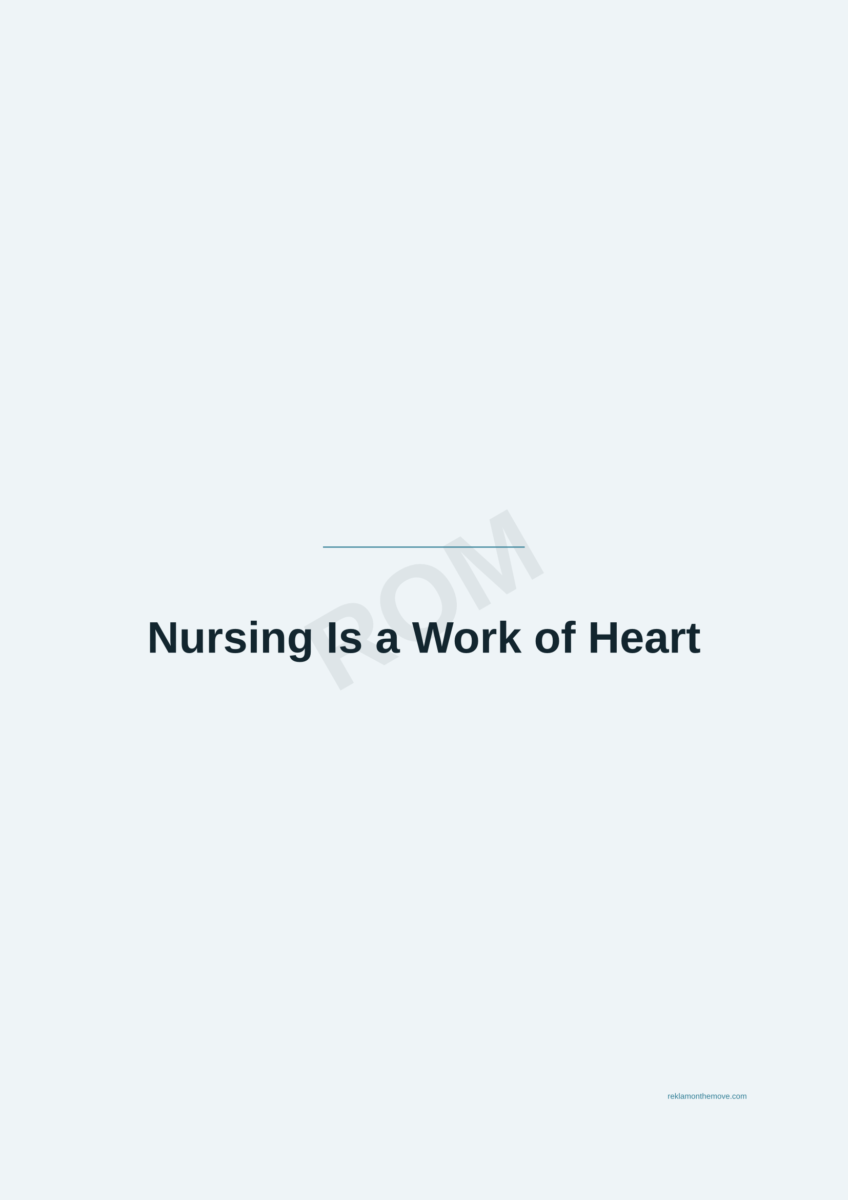 Nursing Is a Work of Heart · Okyanus — ROM dijital ürün önizlemesi (filigranlı)
