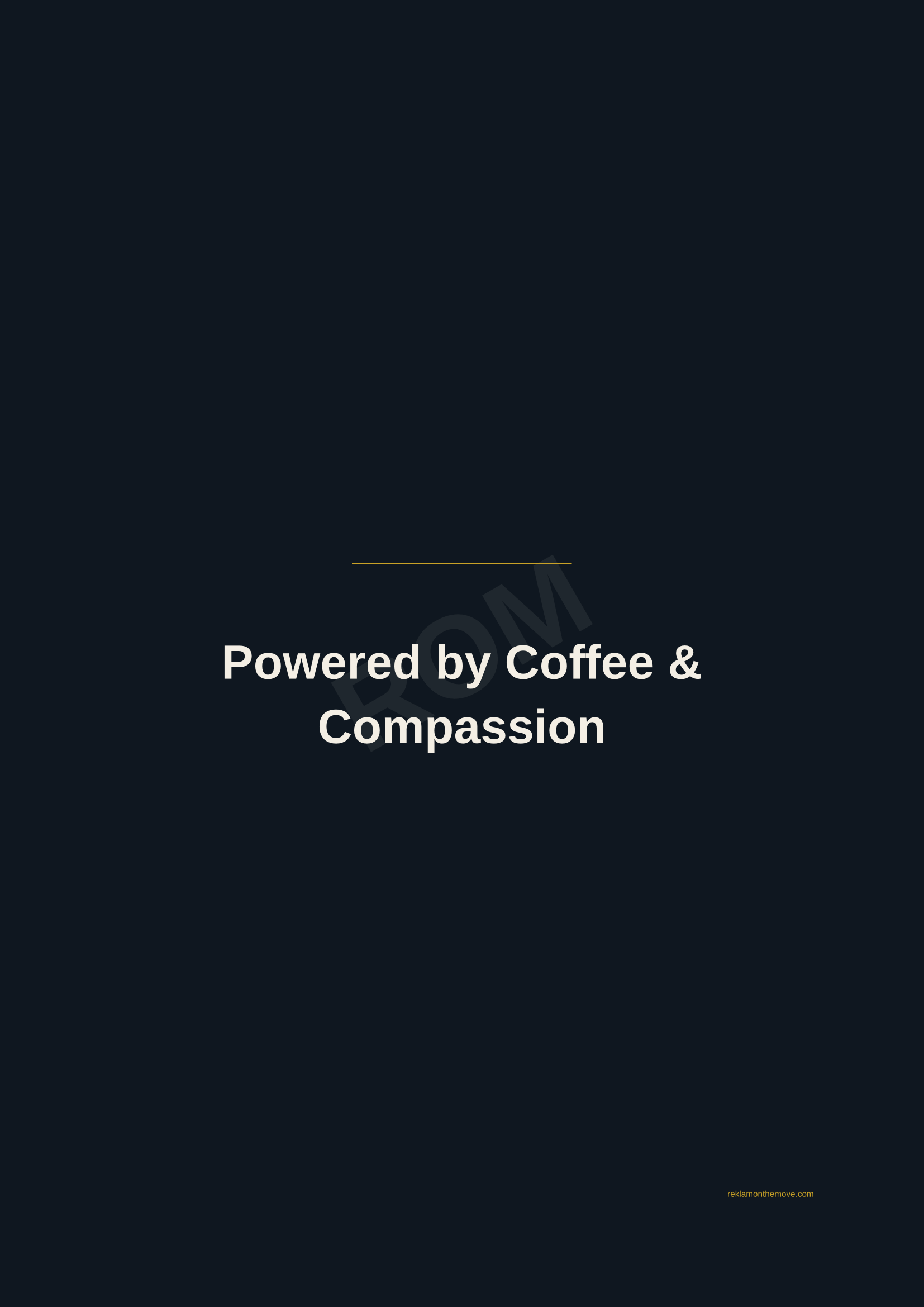 Powered by Coffee & Compassion · Gece — ROM dijital ürün önizlemesi (filigranlı)