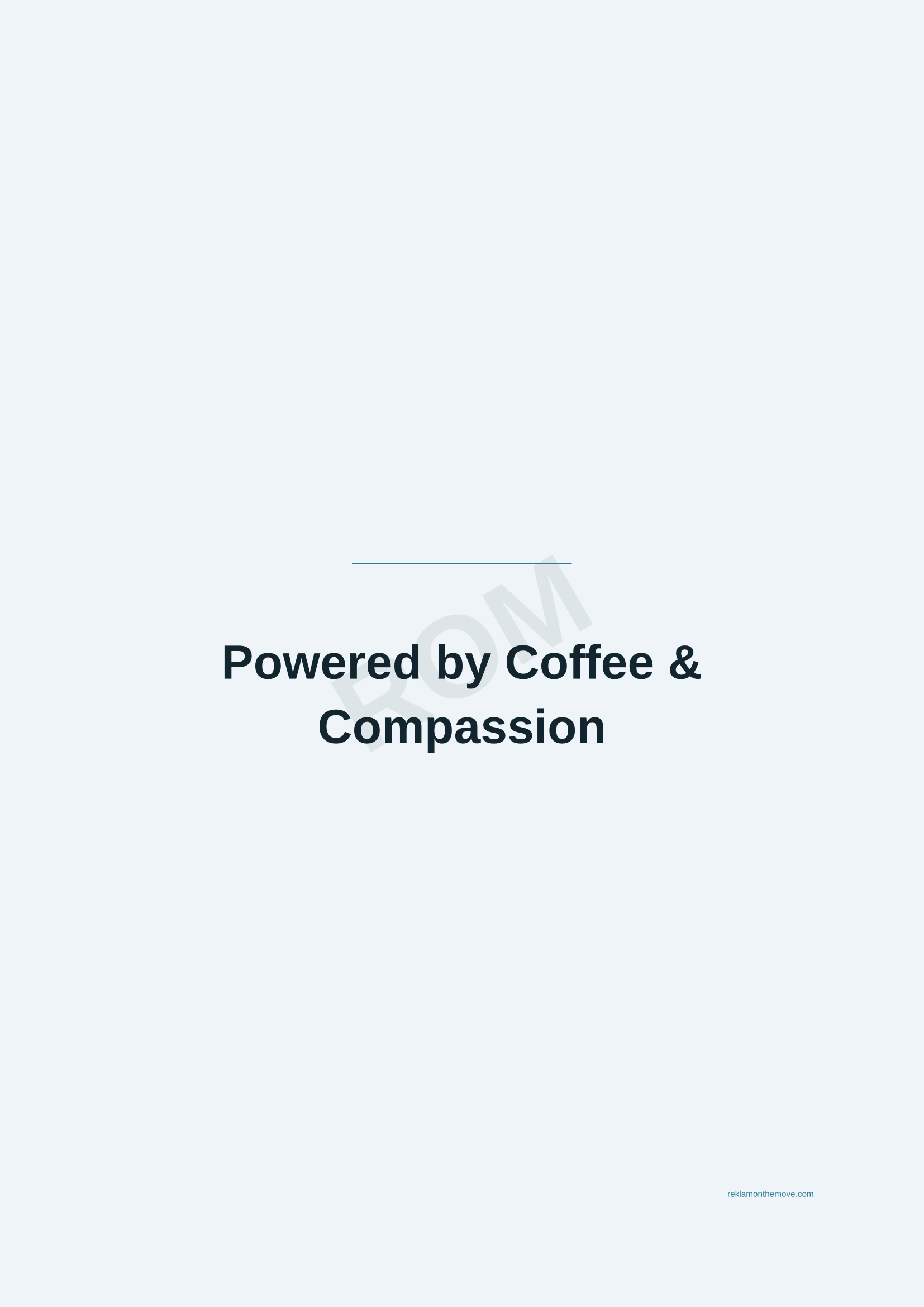 Powered by Coffee & Compassion · Okyanus — ROM dijital ürün önizlemesi (filigranlı)