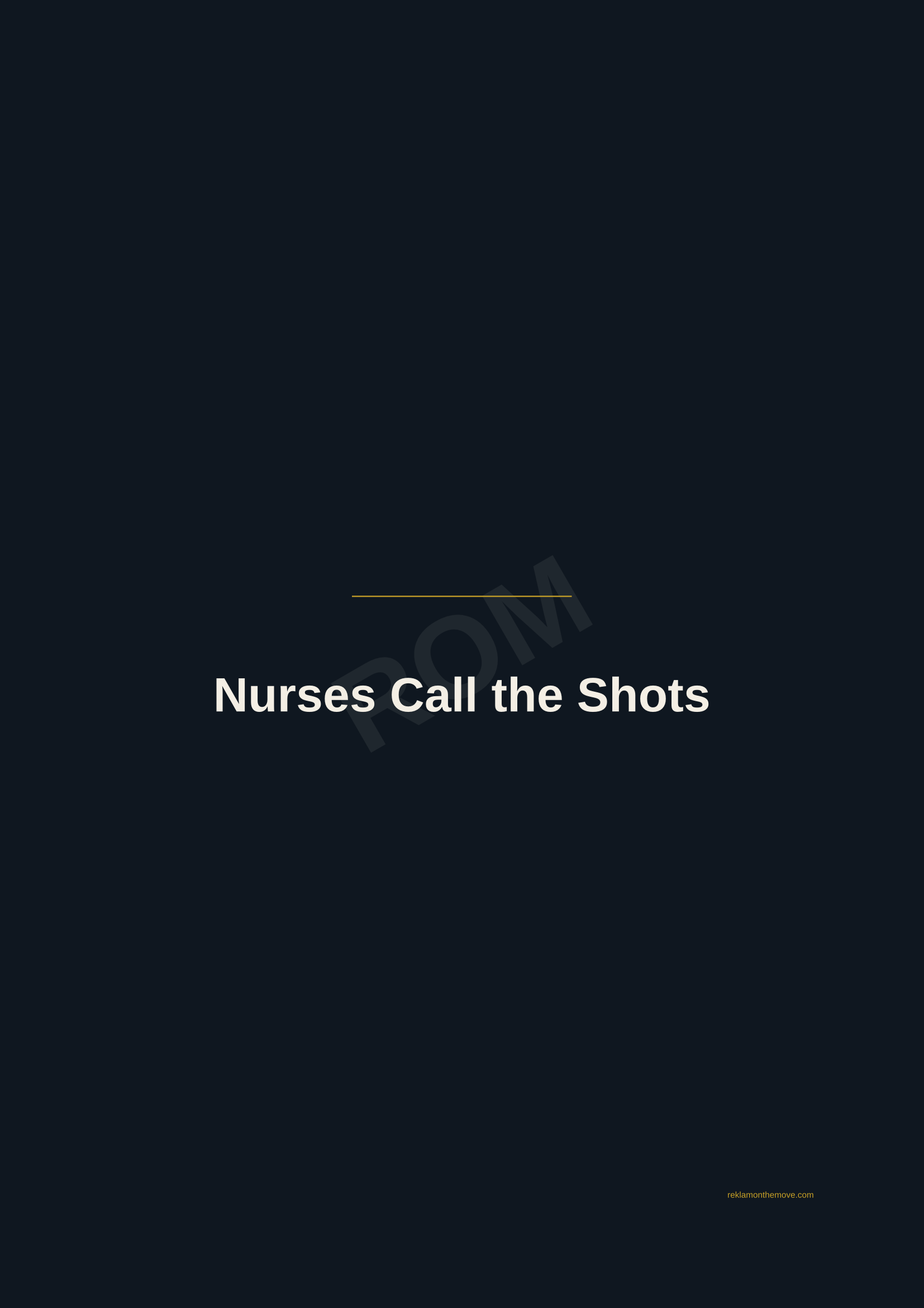 Nurses Call the Shots · Gece — ROM dijital ürün önizlemesi (filigranlı)