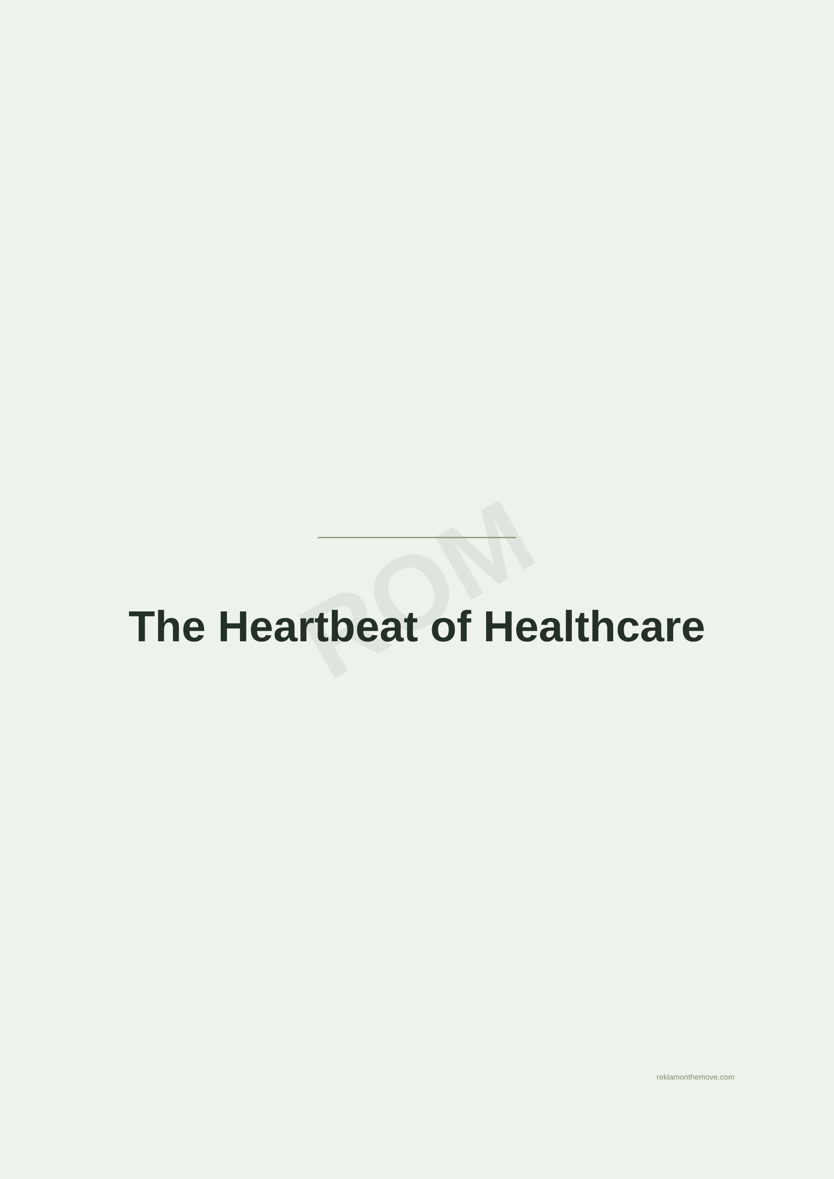 The Heartbeat of Healthcare · Adaçayı — ROM dijital ürün önizlemesi (filigranlı)