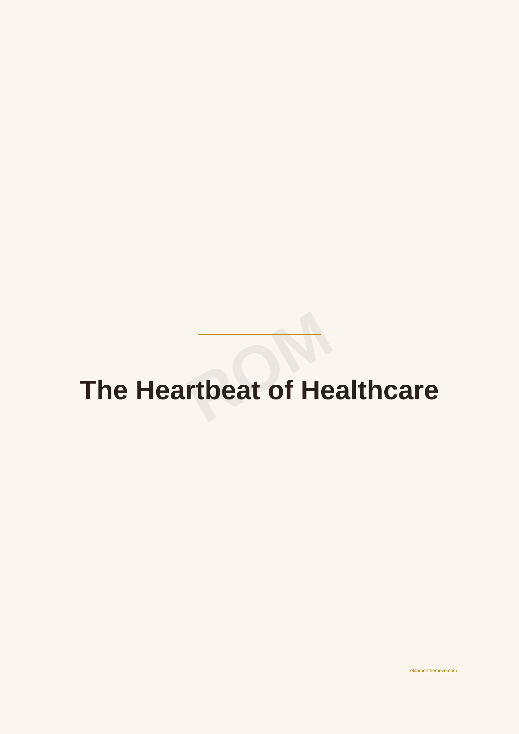 The Heartbeat of Healthcare · Espresso — ROM dijital ürün önizlemesi (filigranlı)