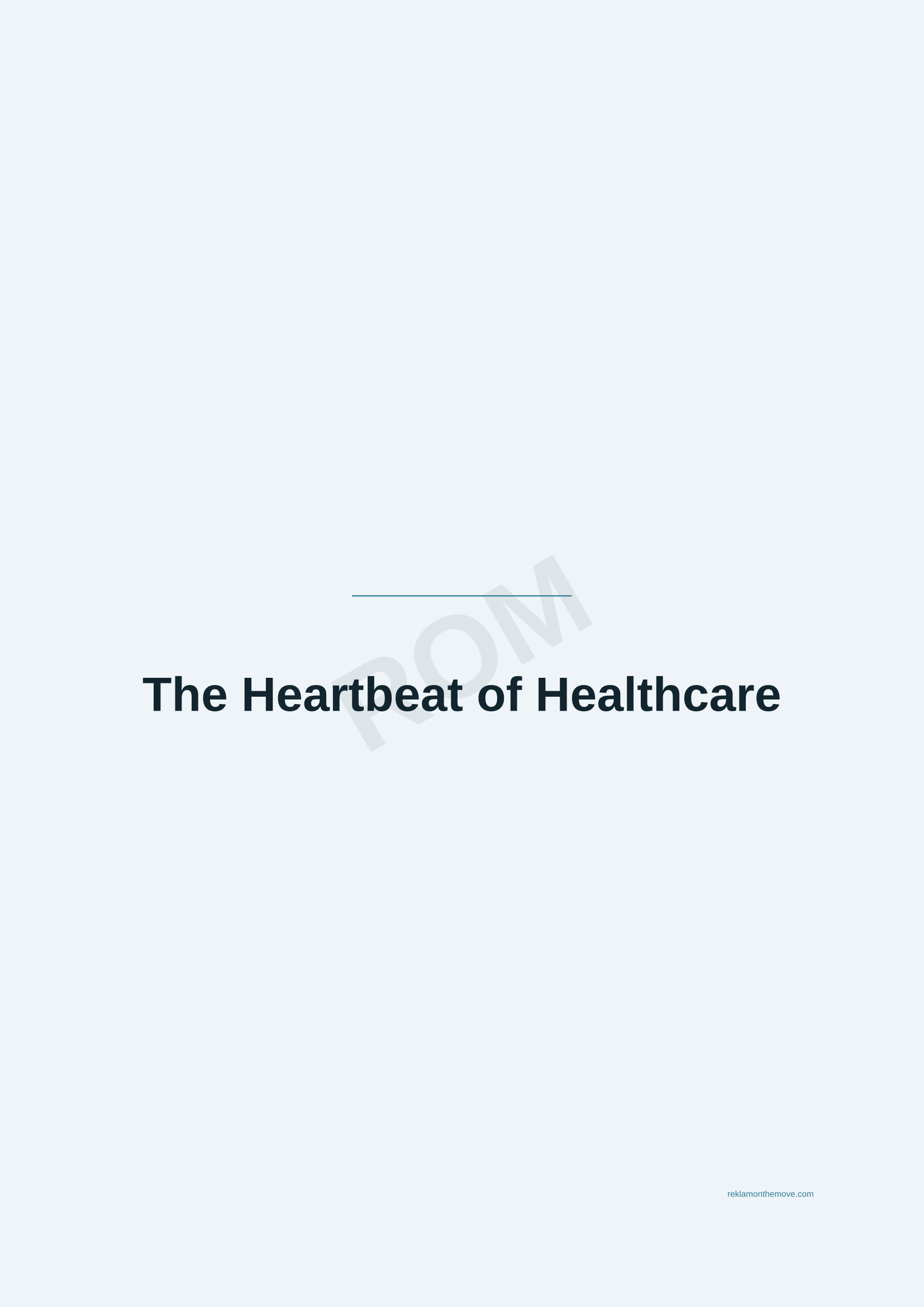The Heartbeat of Healthcare · Okyanus — ROM dijital ürün önizlemesi (filigranlı)