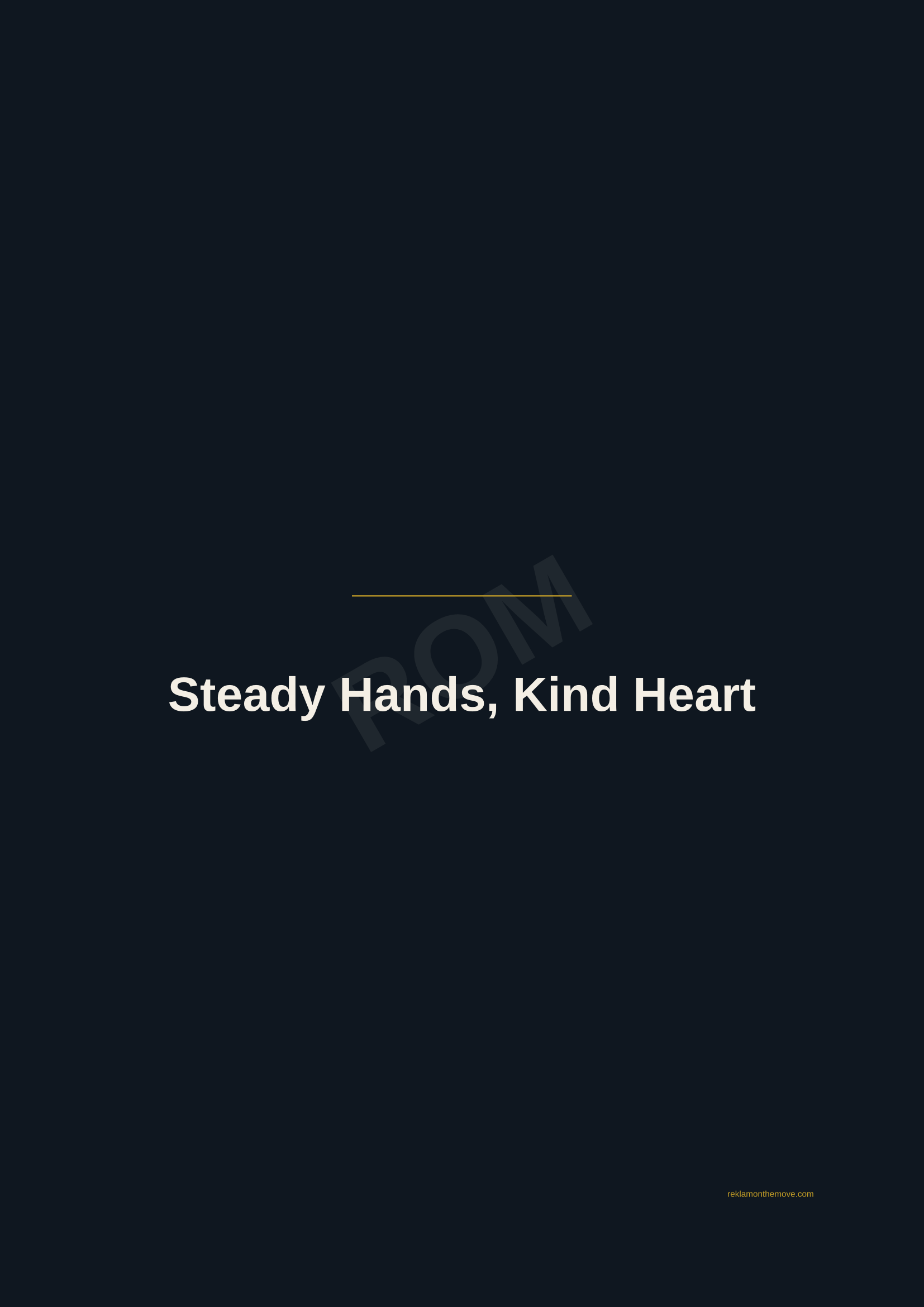 Steady Hands, Kind Heart · Gece — ROM dijital ürün önizlemesi (filigranlı)