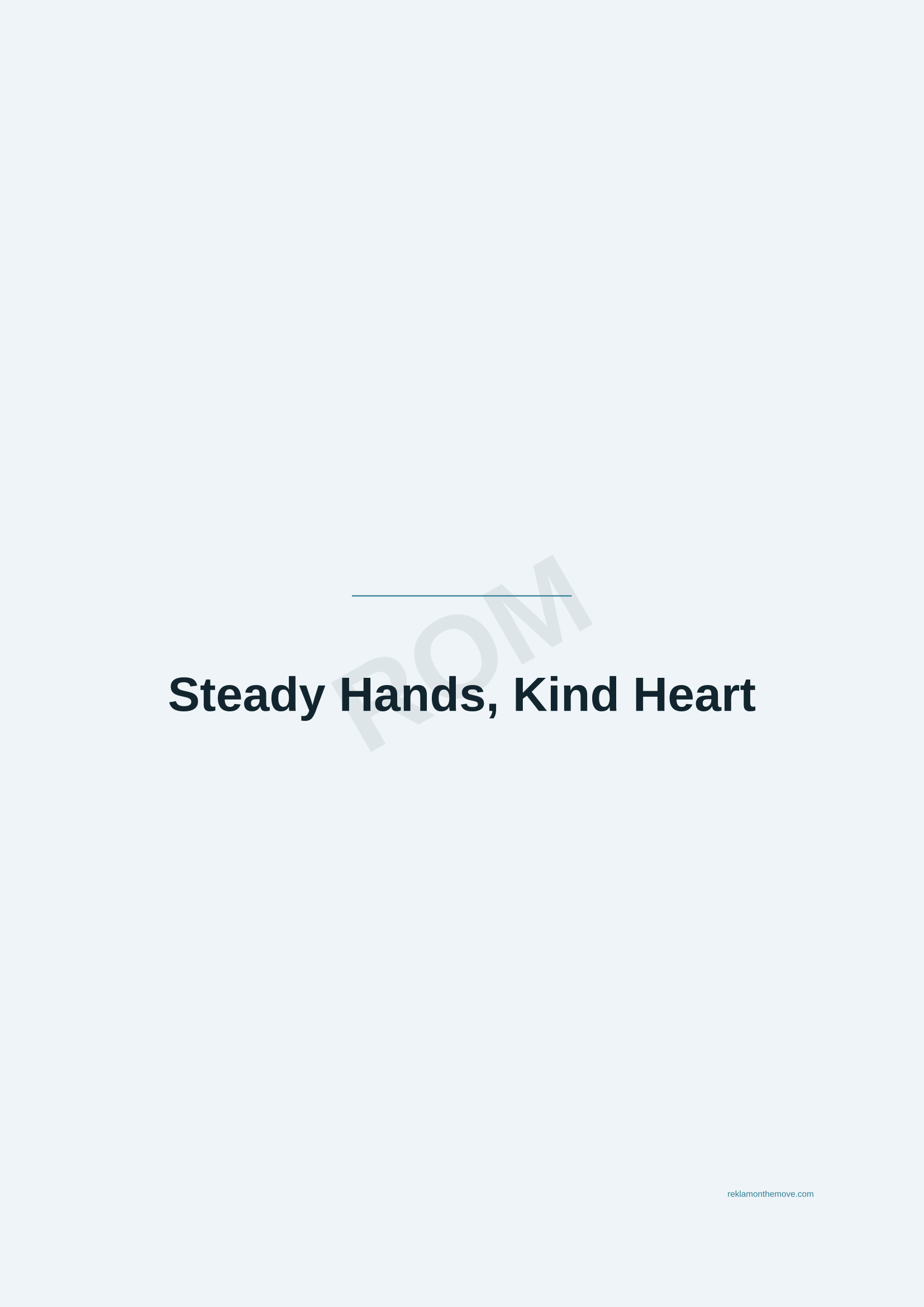 Steady Hands, Kind Heart · Okyanus — ROM dijital ürün önizlemesi (filigranlı)