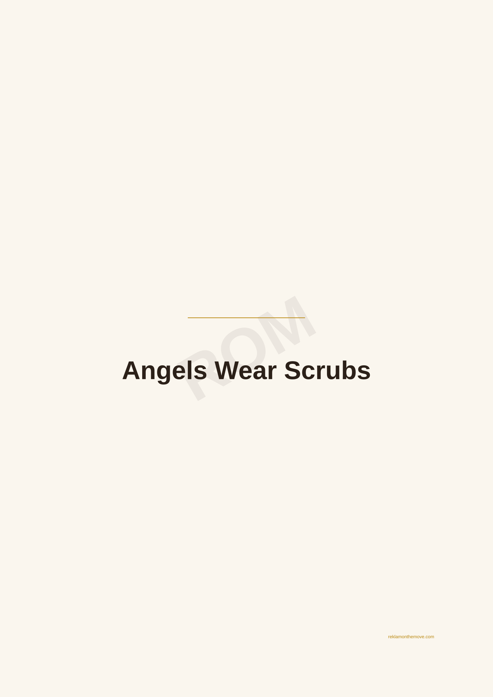 Angels Wear Scrubs · Espresso — ROM dijital ürün önizlemesi (filigranlı)
