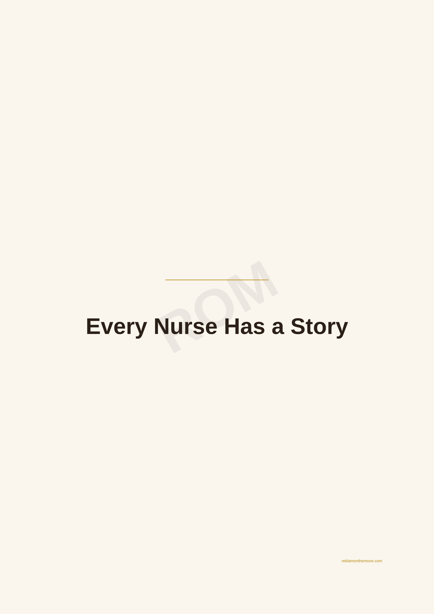 Every Nurse Has a Story · Espresso — ROM dijital ürün önizlemesi (filigranlı)