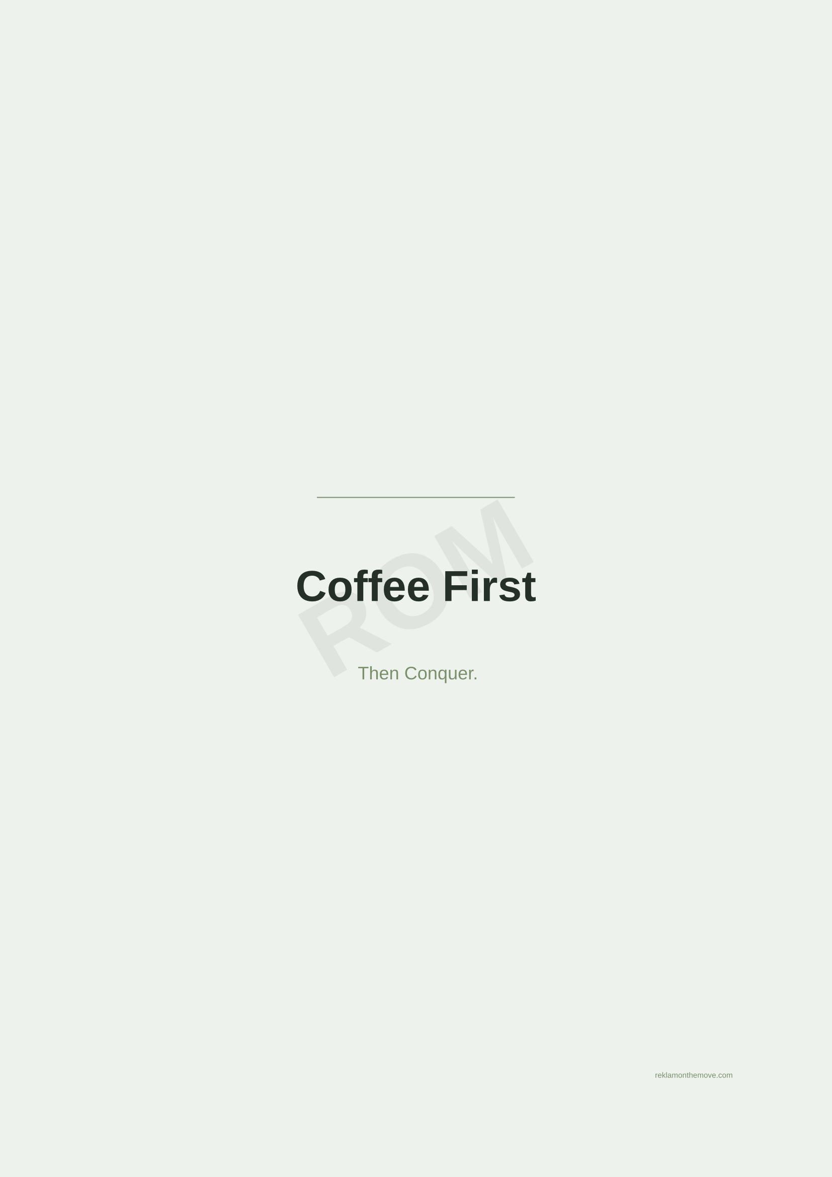 Coffee First · Adaçayı — ROM dijital ürün önizlemesi (filigranlı)
