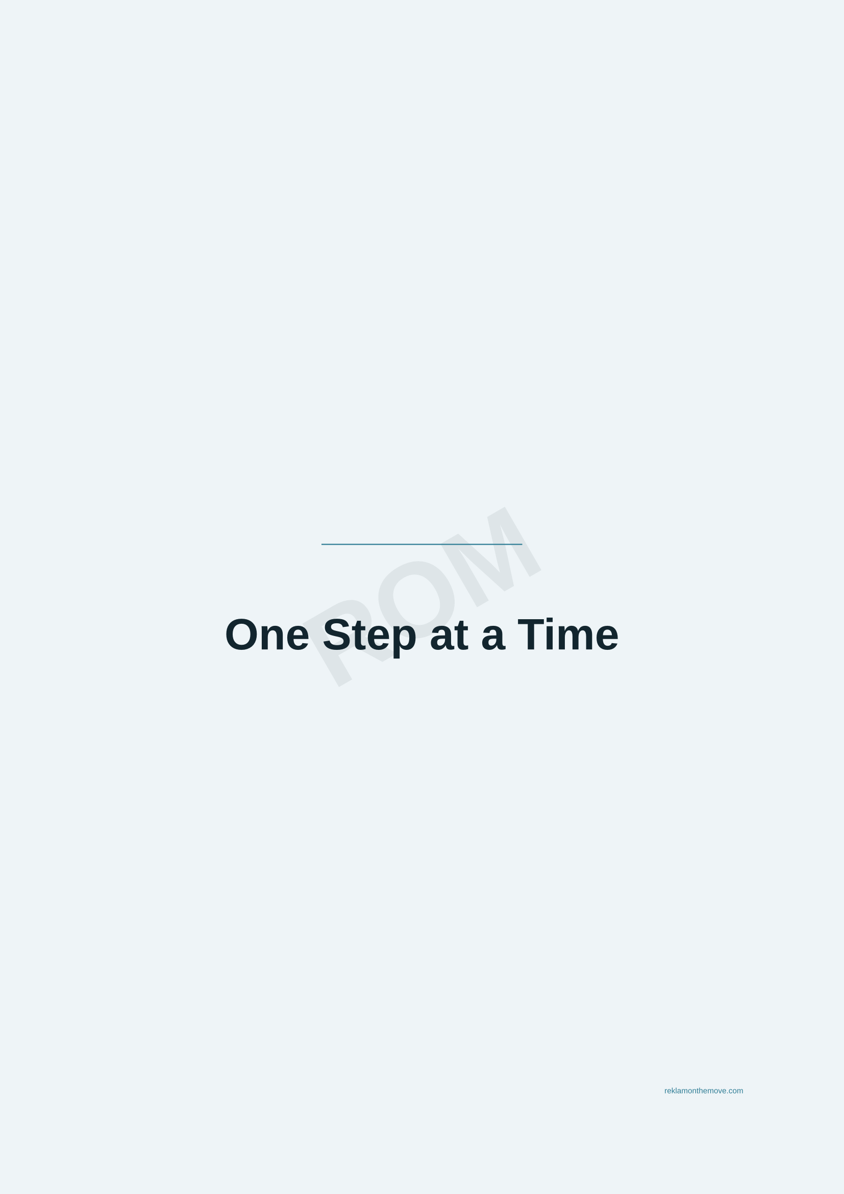 One Step at a Time · Okyanus — ROM dijital ürün önizlemesi (filigranlı)