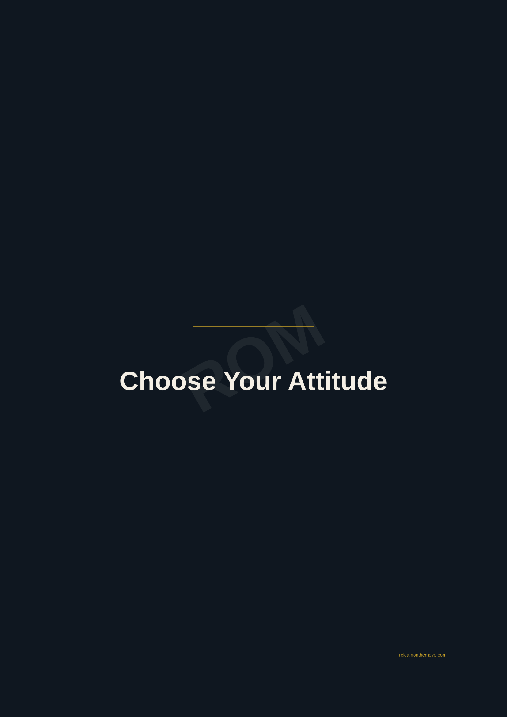 Choose Your Attitude · Gece — ROM dijital ürün önizlemesi (filigranlı)