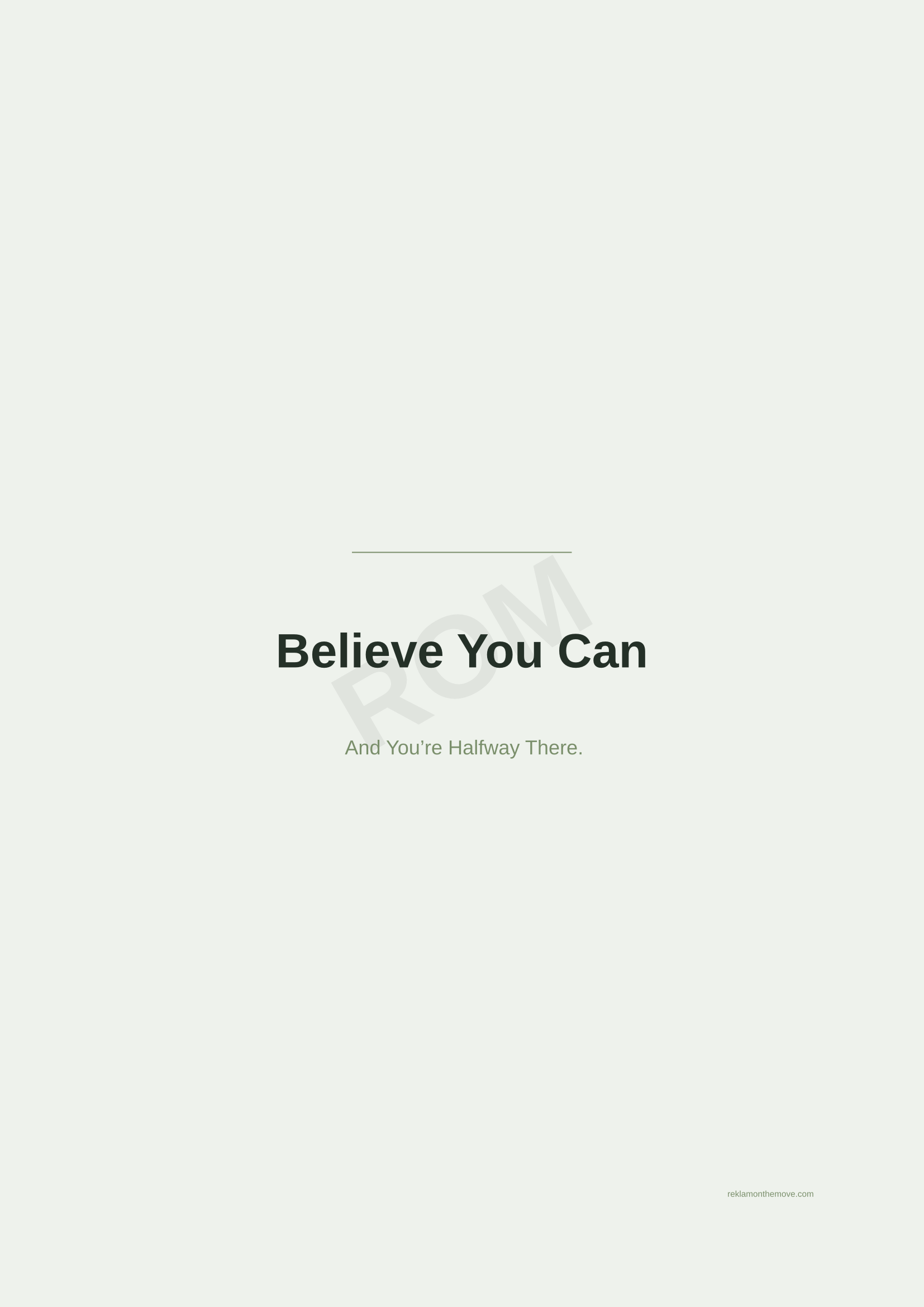 Believe You Can · Adaçayı — ROM dijital ürün önizlemesi (filigranlı)