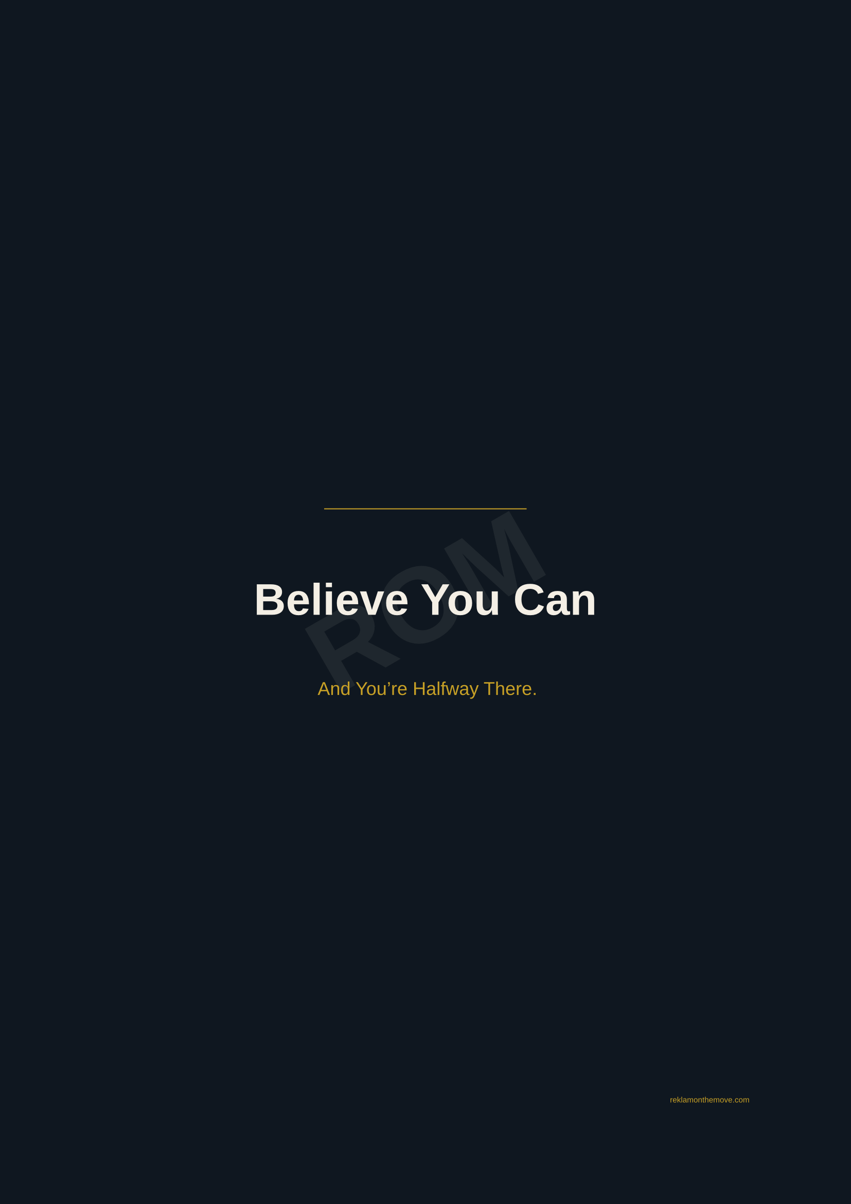 Believe You Can · Gece — ROM dijital ürün önizlemesi (filigranlı)