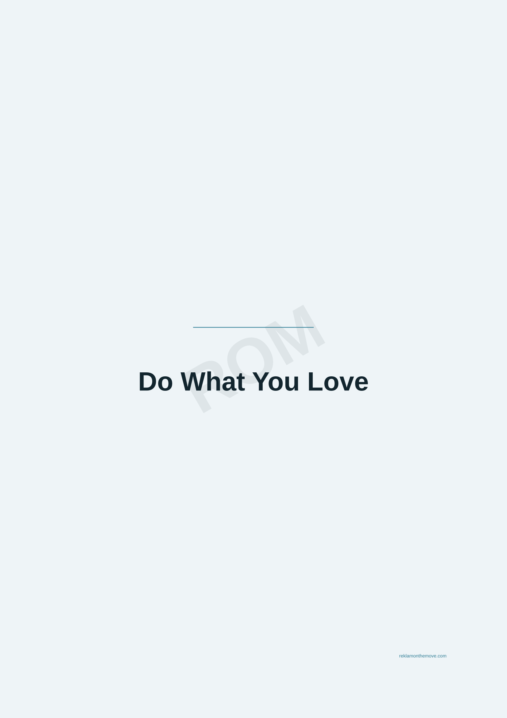 Do What You Love · Okyanus — ROM dijital ürün önizlemesi (filigranlı)