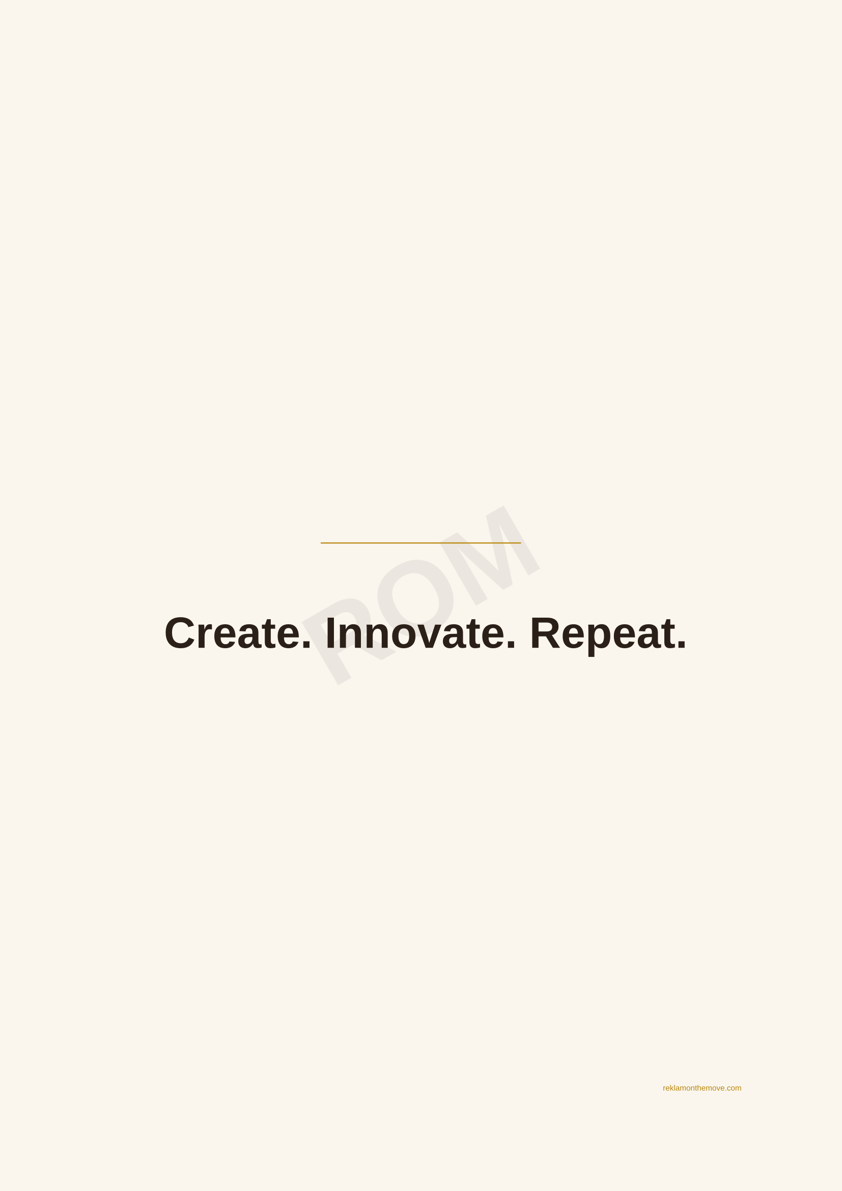 Create. Innovate. Repeat. · Espresso — ROM dijital ürün önizlemesi (filigranlı)