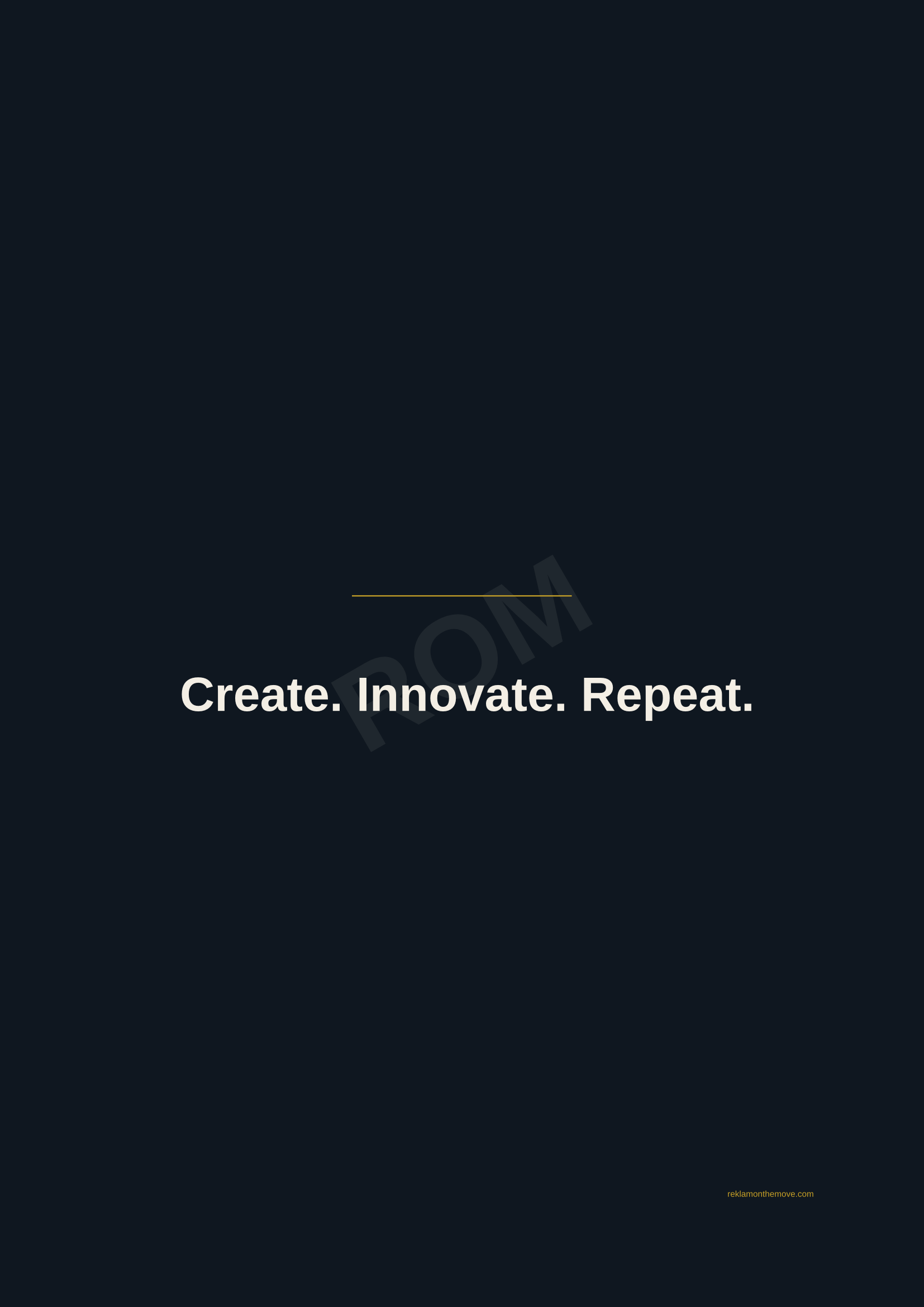 Create. Innovate. Repeat. · Gece — ROM dijital ürün önizlemesi (filigranlı)
