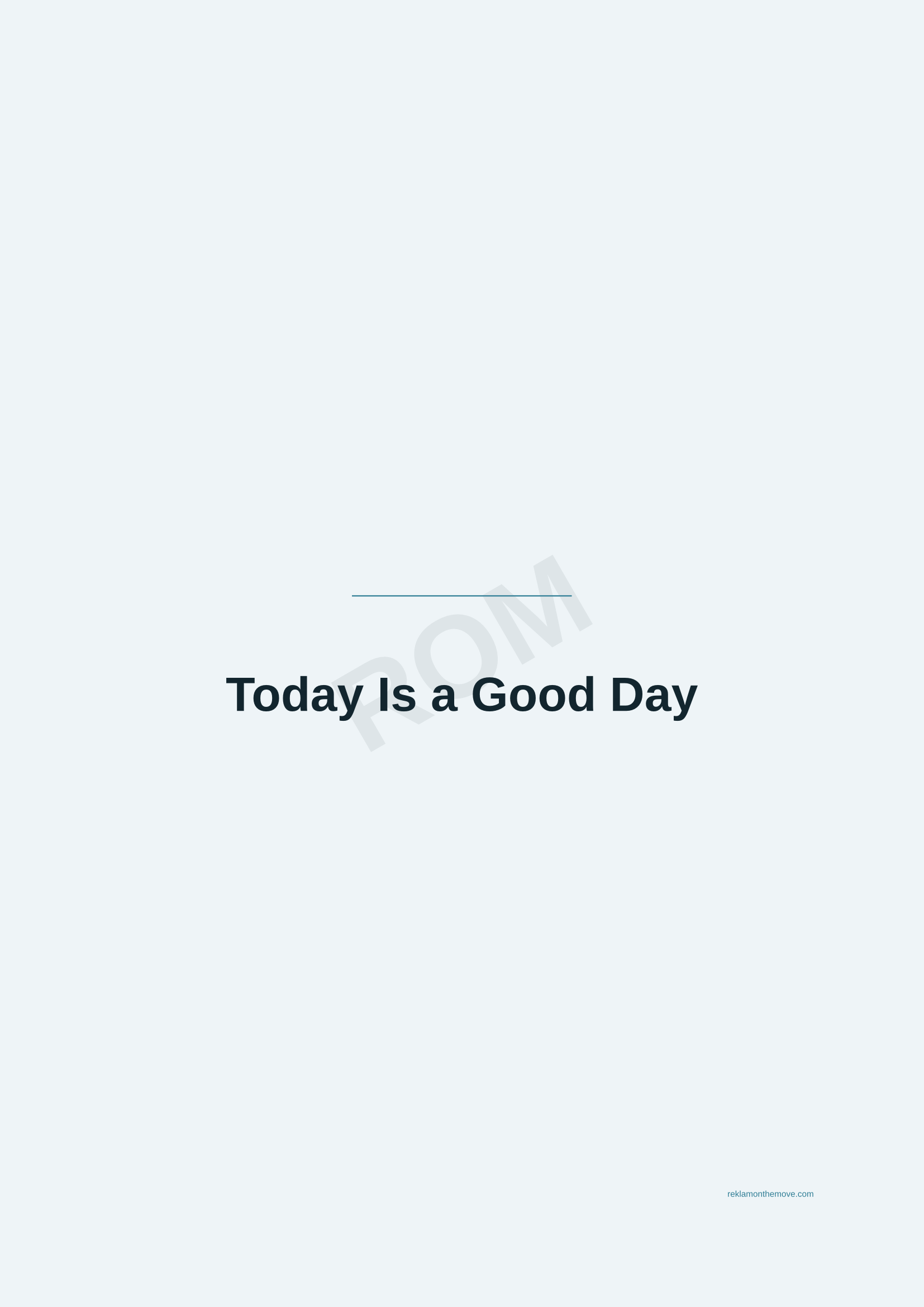 Today Is a Good Day · Okyanus — ROM dijital ürün önizlemesi (filigranlı)