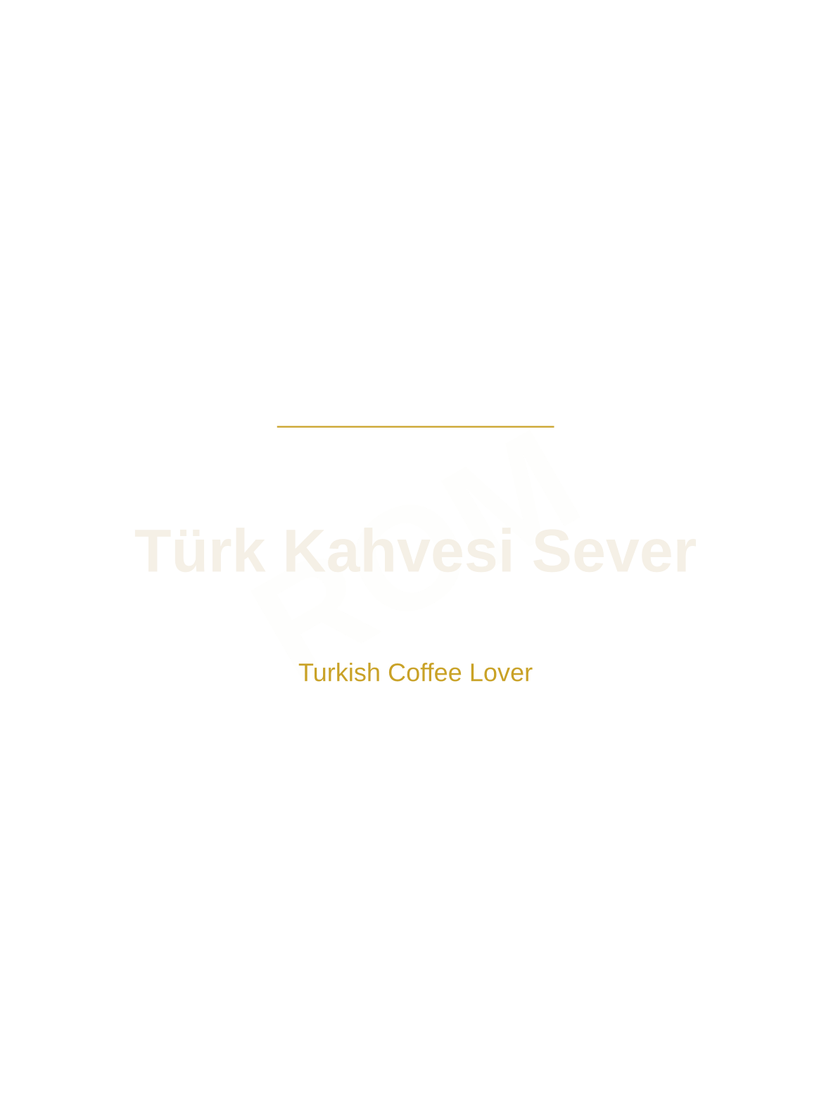Türk Kahvesi Sever · Siyah · Tişört — ROM dijital ürün önizlemesi (filigranlı)
