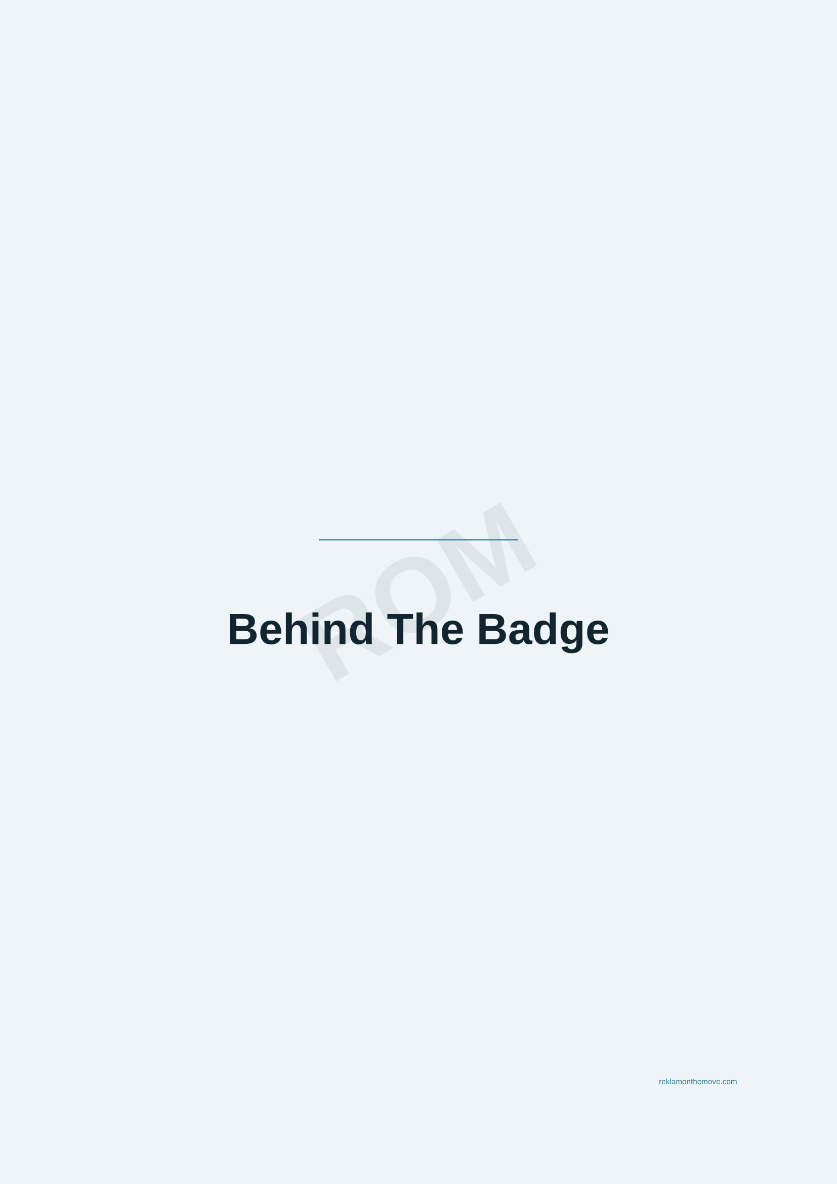 Behind The Badge · Okyanus — ROM dijital ürün önizlemesi (filigranlı)