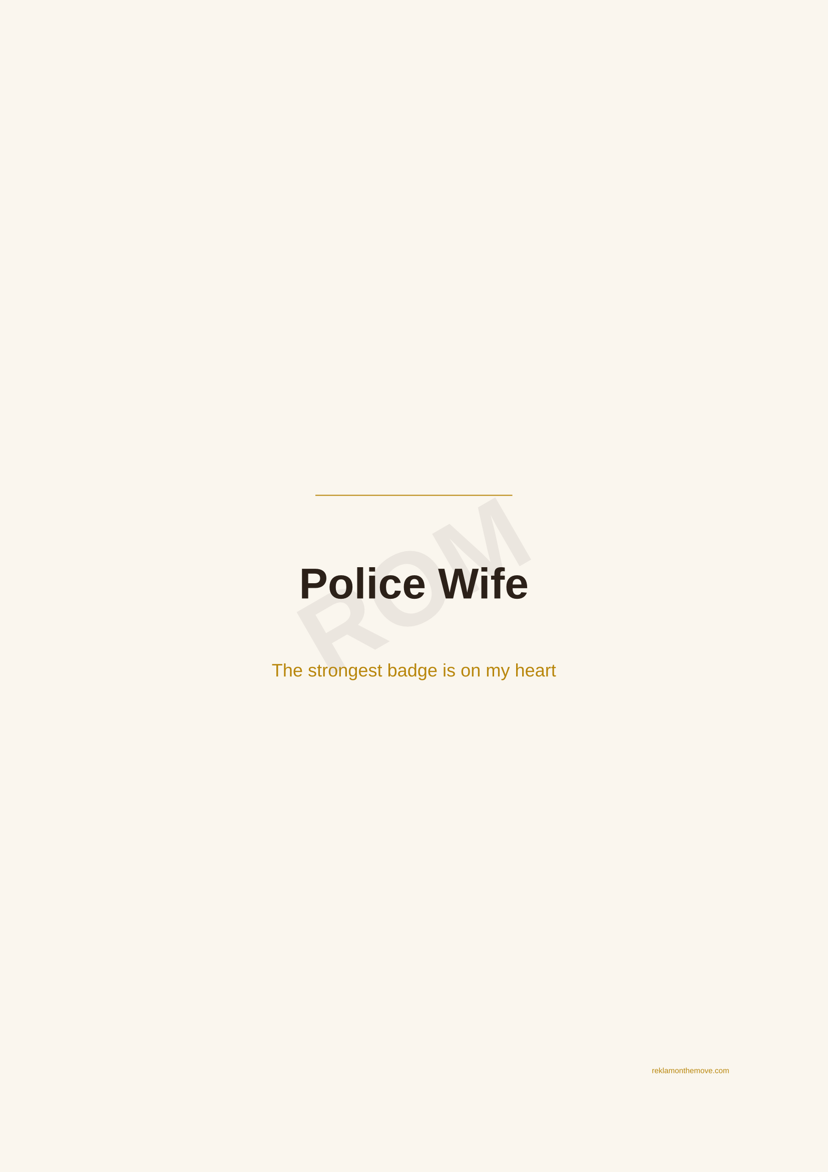Police Wife · Espresso — ROM dijital ürün önizlemesi (filigranlı)