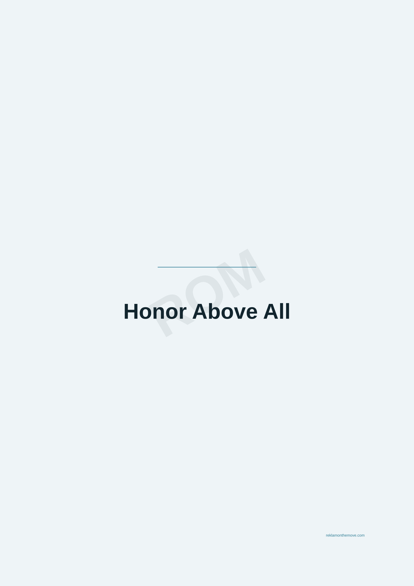 Honor Above All · Okyanus — ROM dijital ürün önizlemesi (filigranlı)