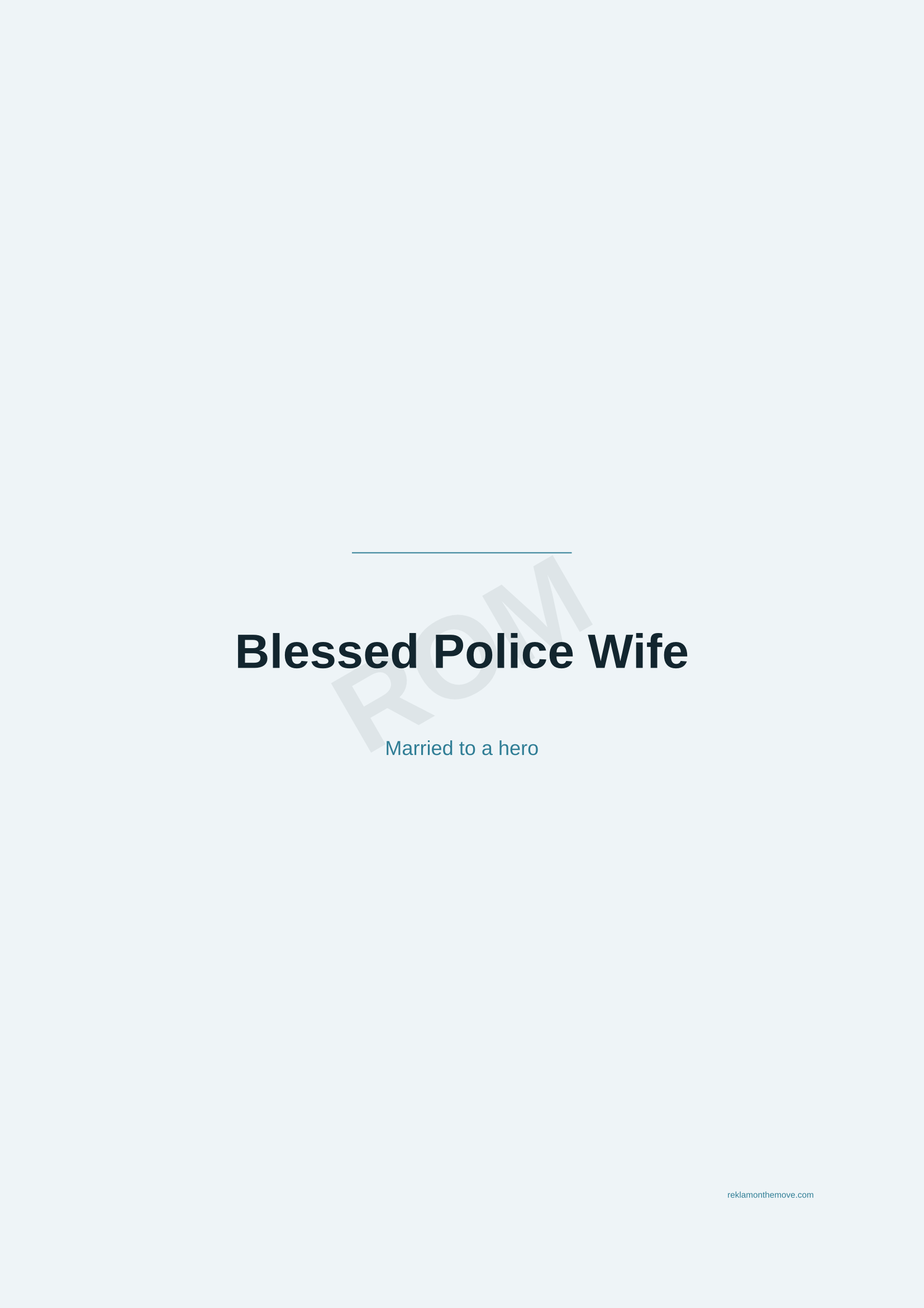 Blessed Police Wife · Okyanus — ROM dijital ürün önizlemesi (filigranlı)