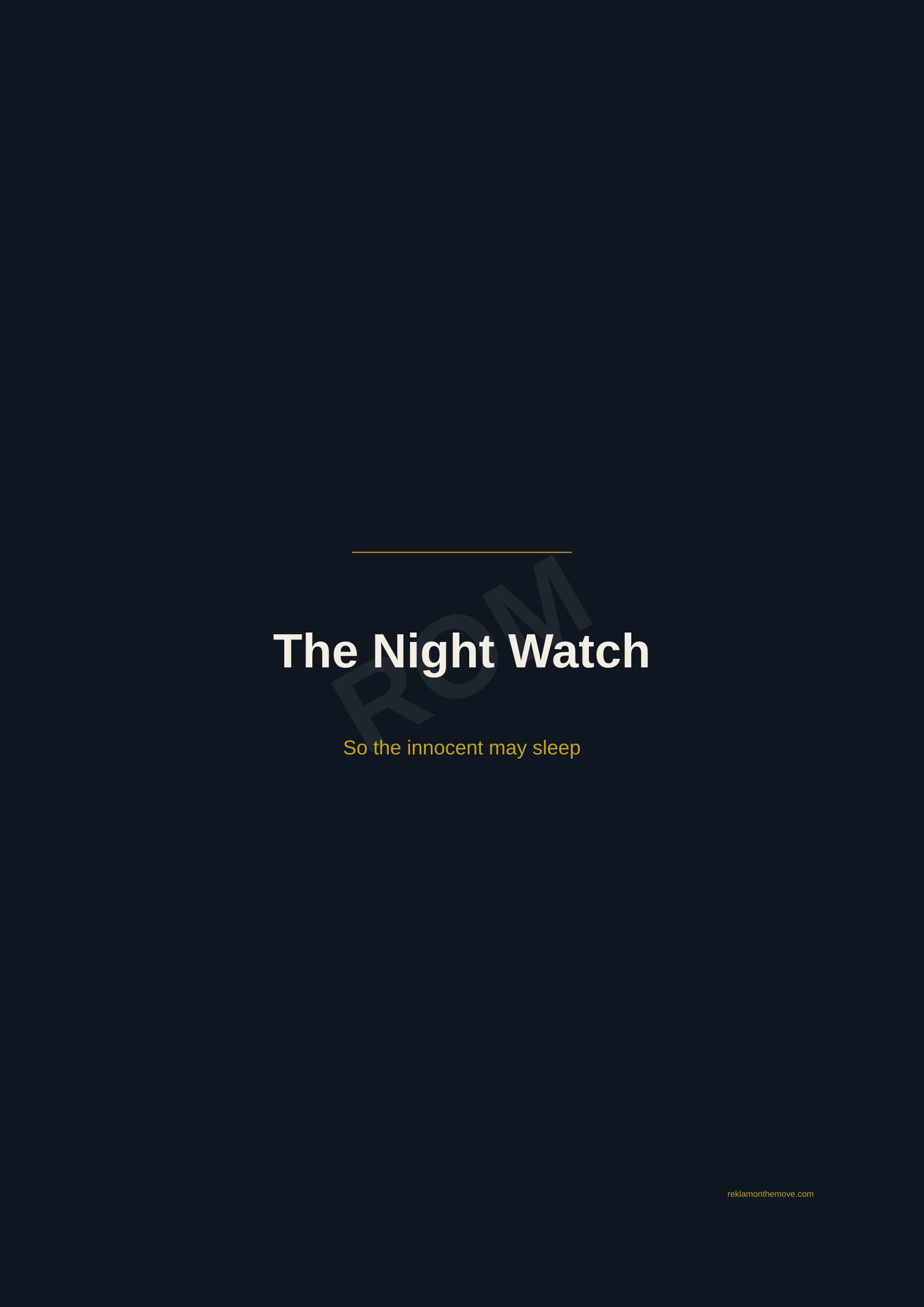 The Night Watch · Gece — ROM dijital ürün önizlemesi (filigranlı)