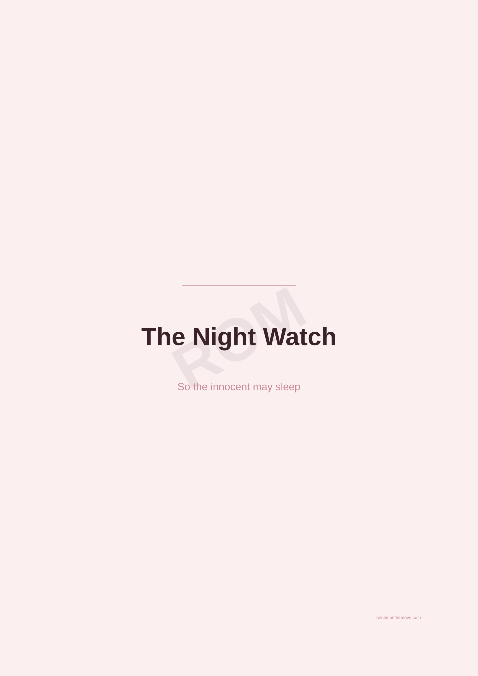 The Night Watch · Gül — ROM dijital ürün önizlemesi (filigranlı)