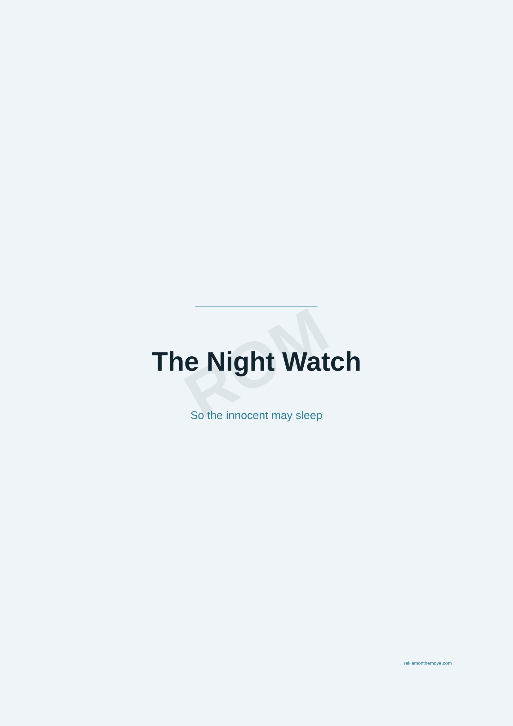 The Night Watch · Okyanus — ROM dijital ürün önizlemesi (filigranlı)