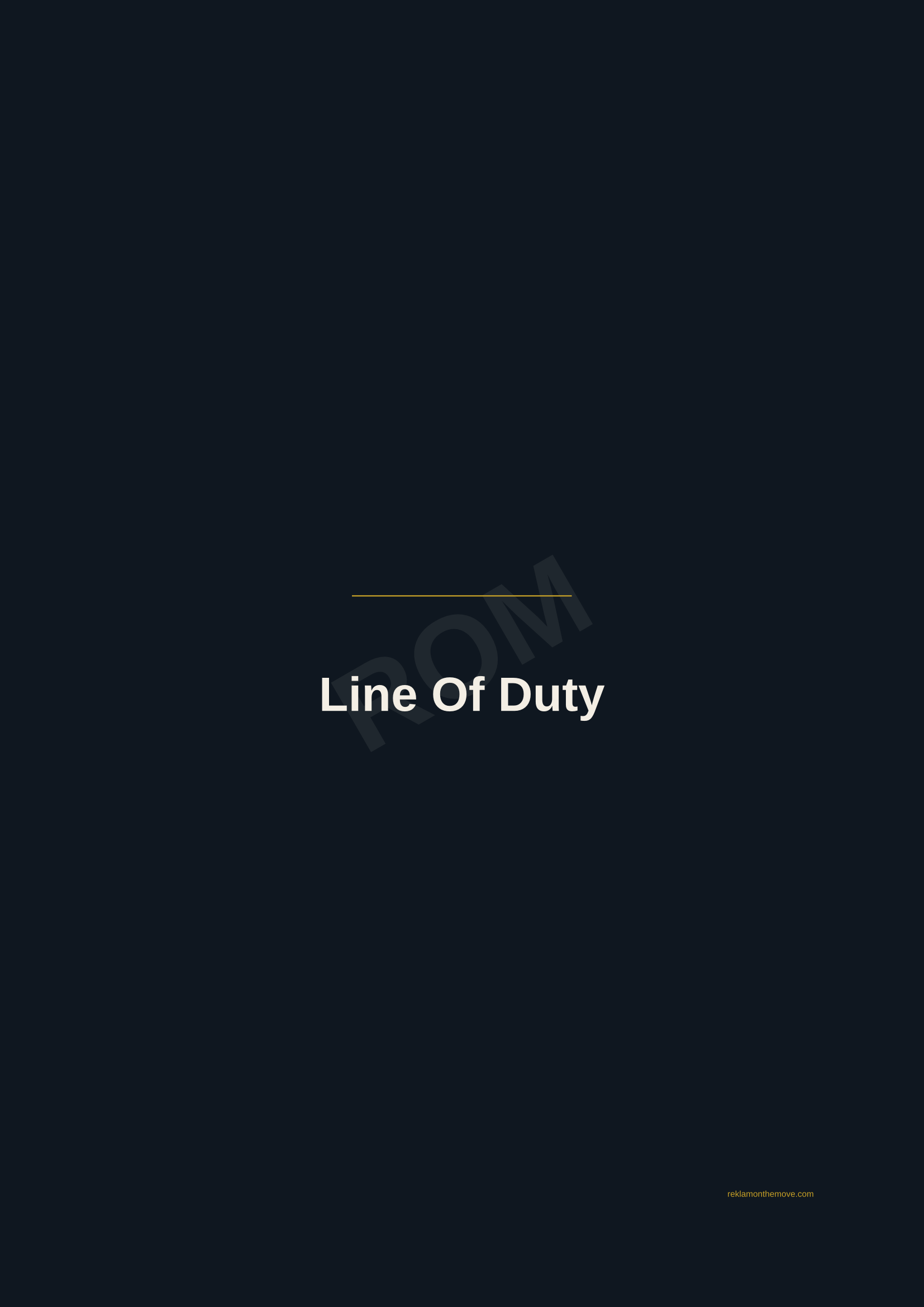 Line Of Duty · Gece — ROM dijital ürün önizlemesi (filigranlı)
