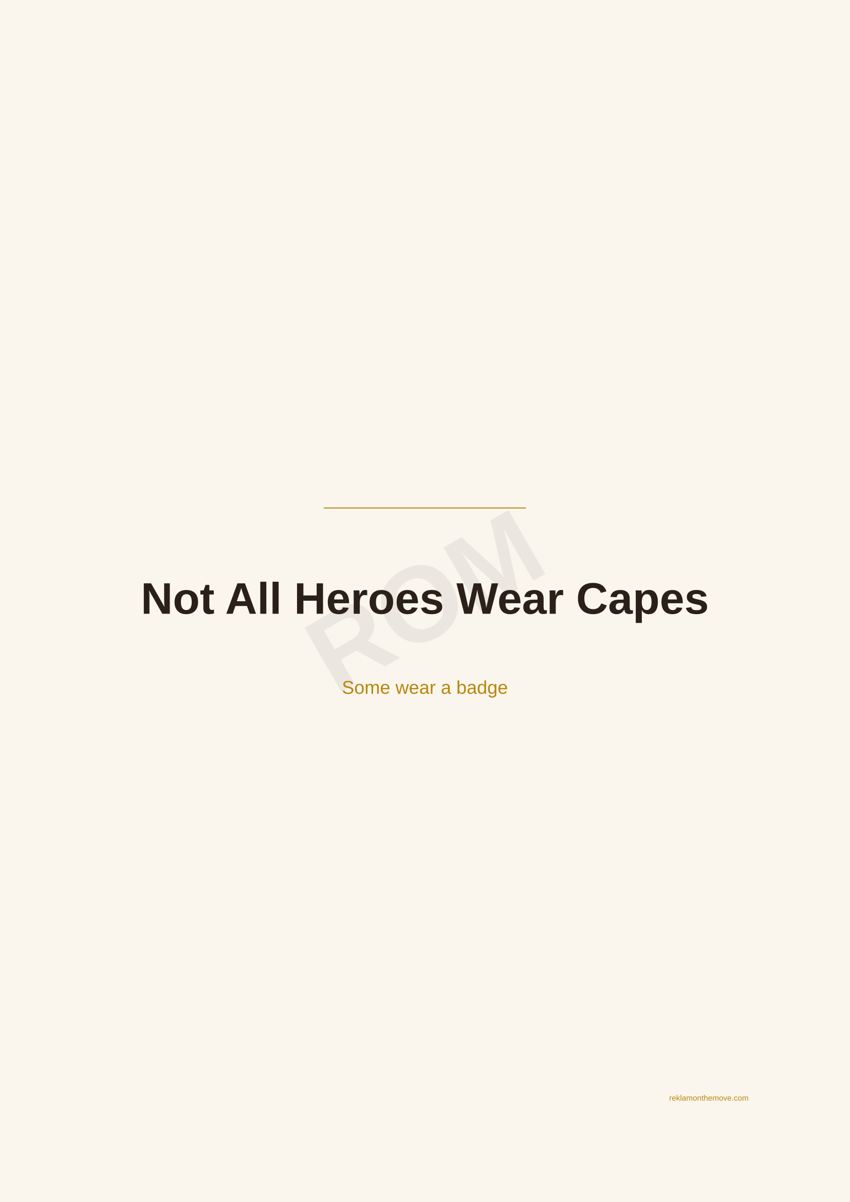 Not All Heroes Wear Capes · Espresso — ROM dijital ürün önizlemesi (filigranlı)